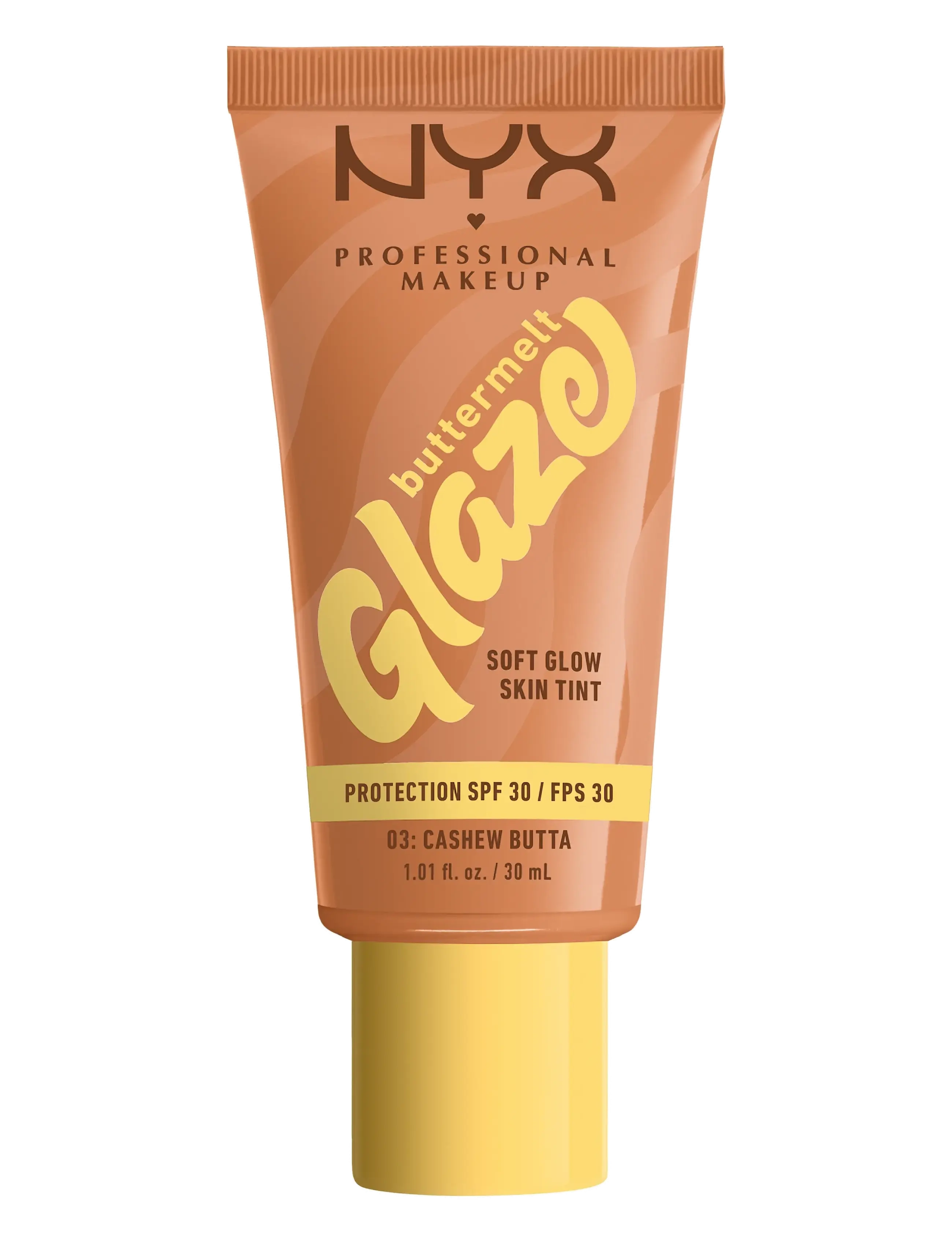 NYX Professional Makeup NYX Professional Makeup Buttermelt Glaze Skin Tint SPF30 foundation 10 Chocolate Butta 30 ml - Konfirmationstøj - CASHEW BUTTA / natural