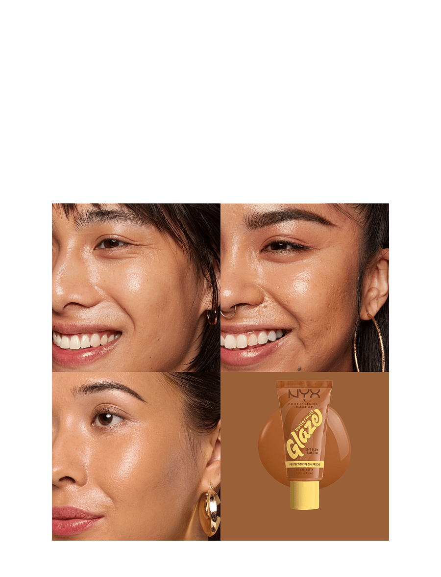 NYX Professional Makeup - NYX Professional Makeup Buttermelt Glaze Skin Tint SPF30 foundation 01 Whipped Butta 30 ml - makeup - chai butta - 1