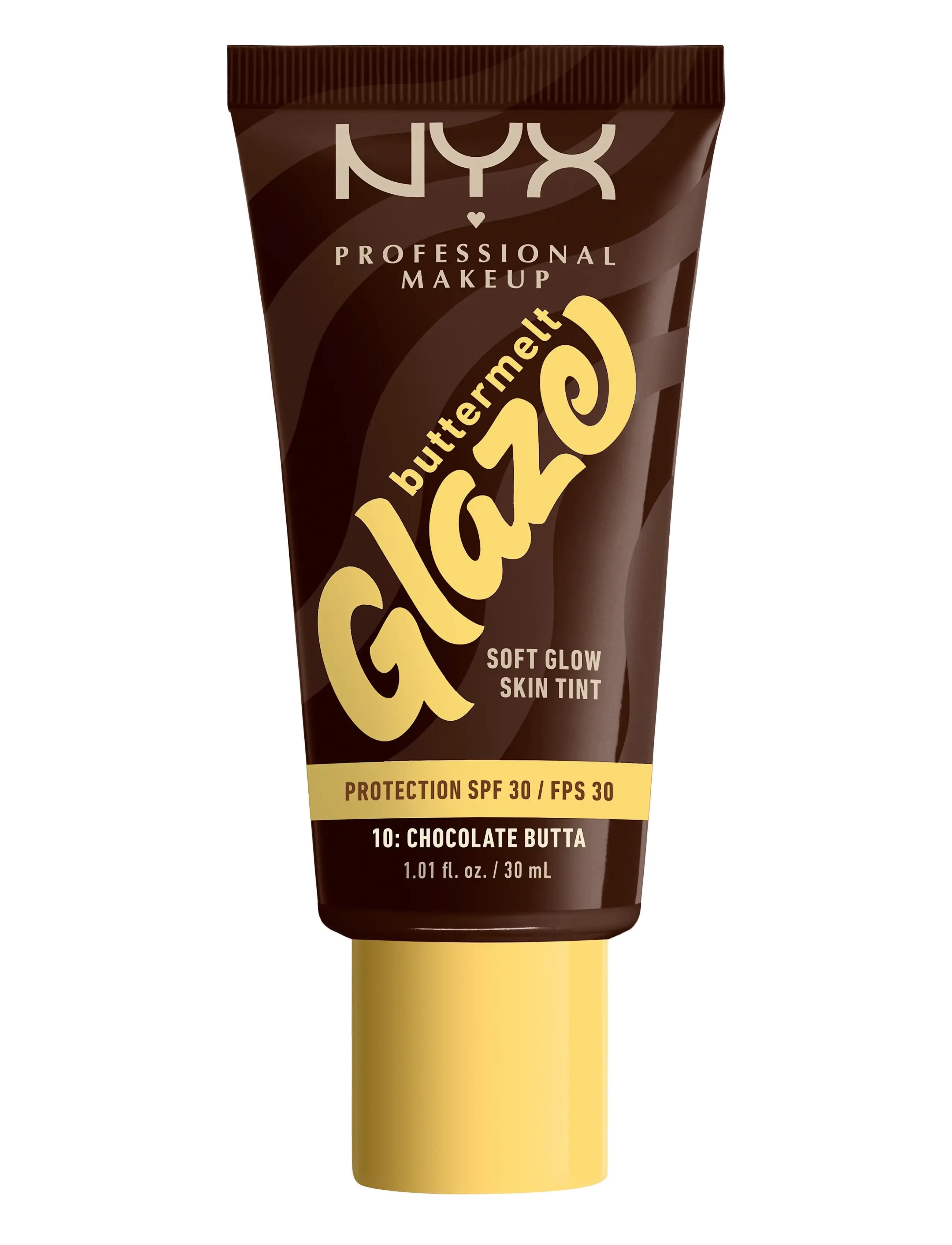 NYX Professional Makeup NYX Professional Makeup Buttermelt Glaze Skin Tint SPF30 foundation 04 Almond Butta 30 ml - NYX PROFESSIONAL MAKEUP - CHOCOLATE BUTTA / clear