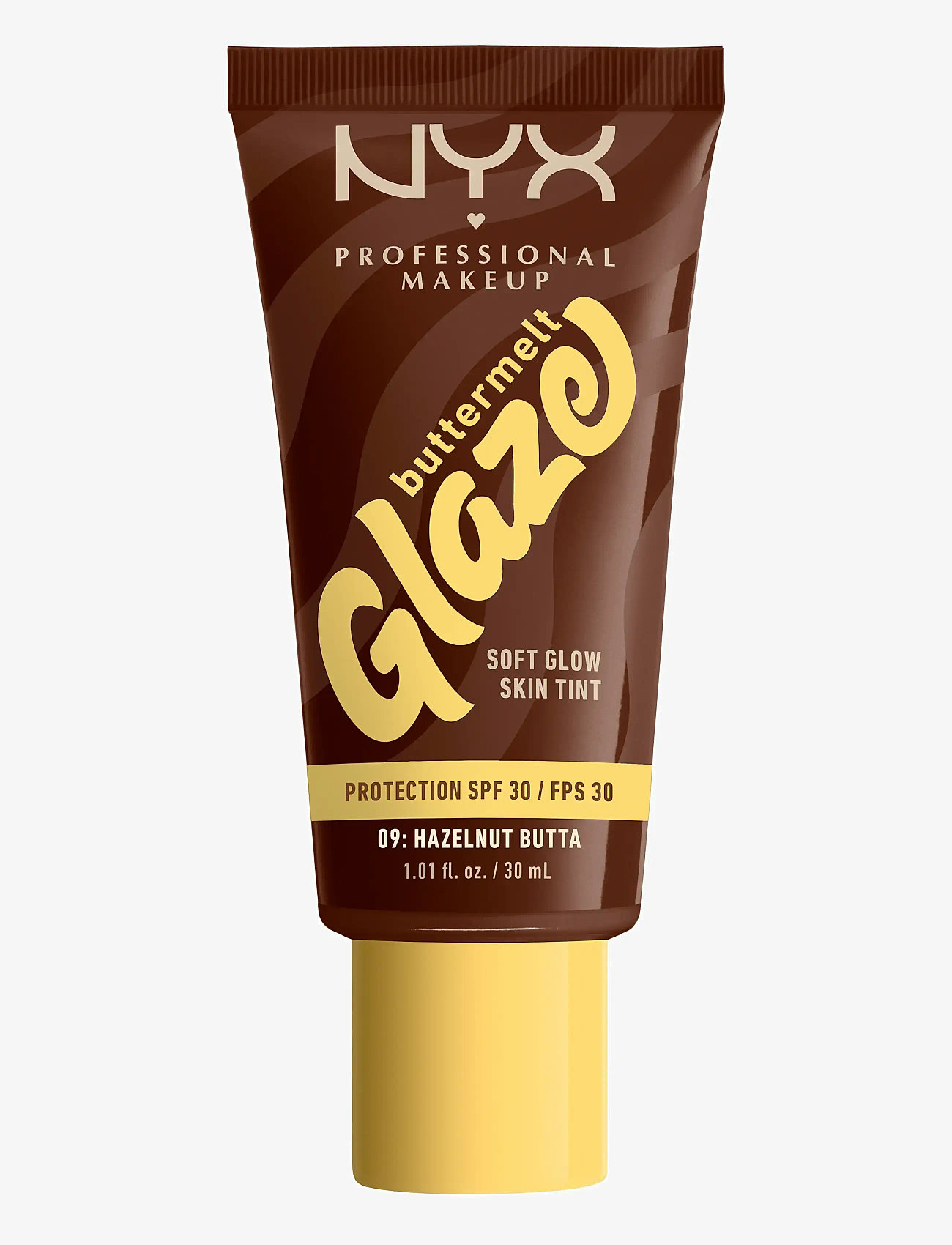 NYX Professional Makeup - NYX Professional Makeup Buttermelt Glaze Skin Tint SPF30 foundation 01 Whipped Butta 30 ml - makeup - hazelnut butta - 0