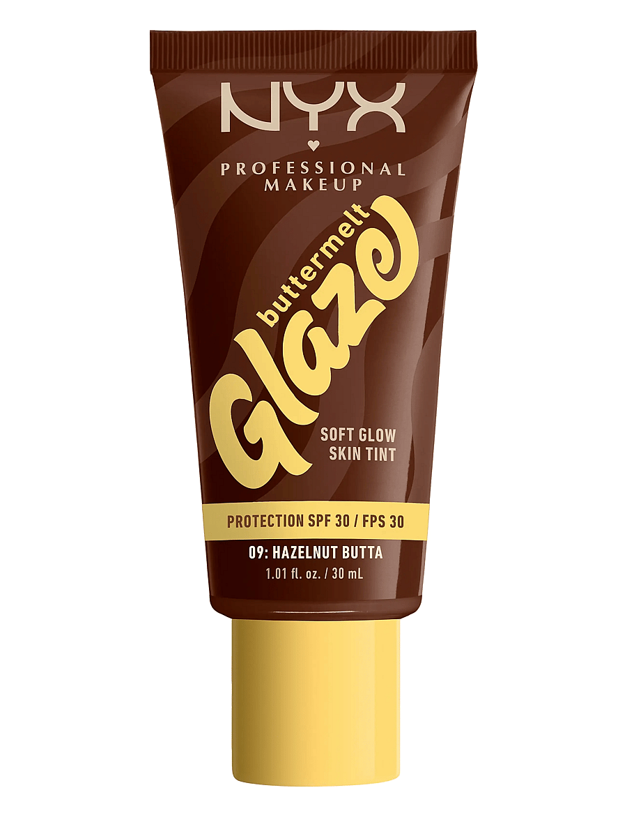 NYX Professional Makeup - NYX Professional Makeup Buttermelt Glaze Skin Tint SPF30 foundation 01 Whipped Butta 30 ml - makeup - hazelnut butta - 0