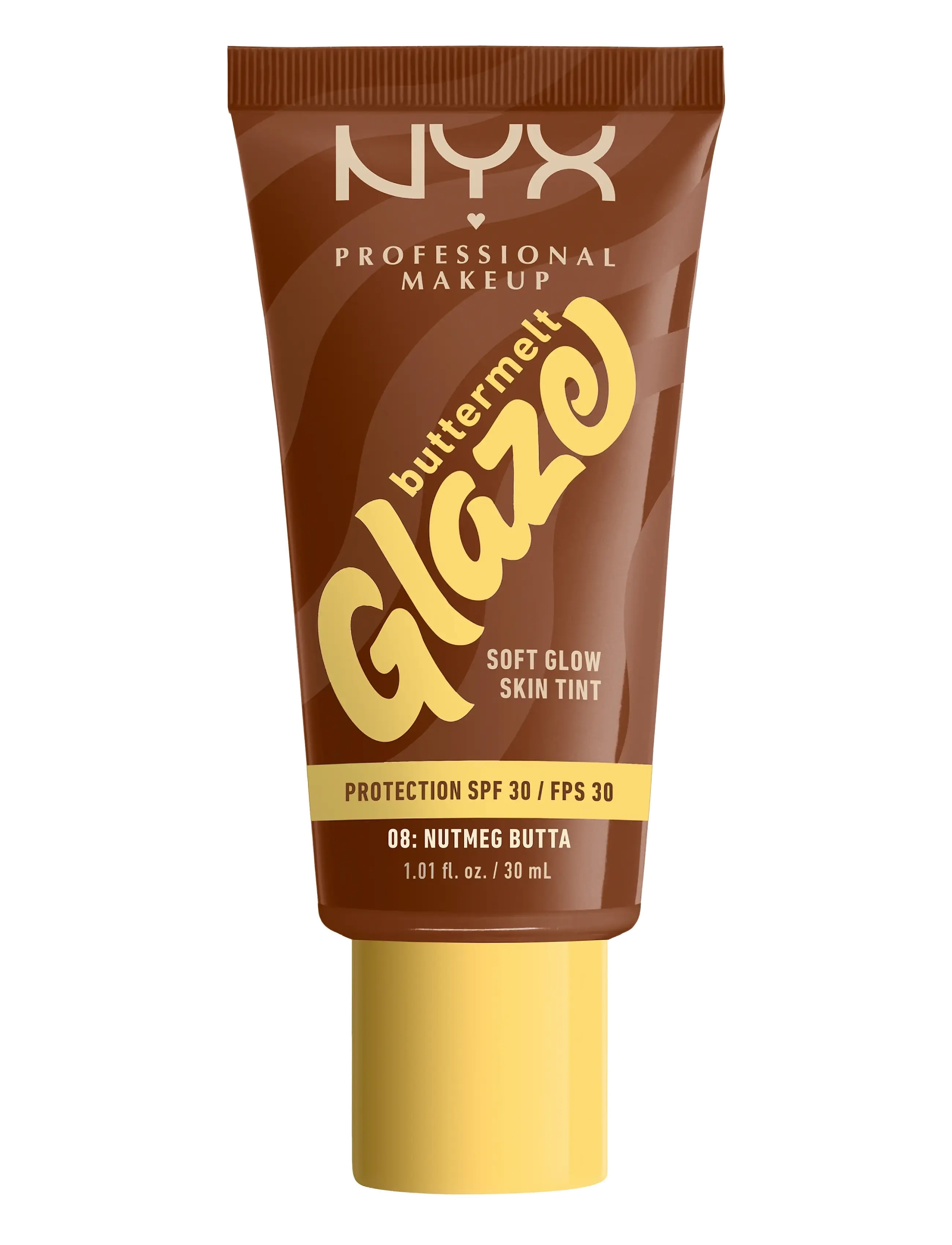 NYX Professional Makeup NYX Professional Makeup Buttermelt Glaze Skin Tint SPF30 foundation 04 Almond Butta 30 ml - NYX PROFESSIONAL MAKEUP - NUTMEG BUTTA / brown