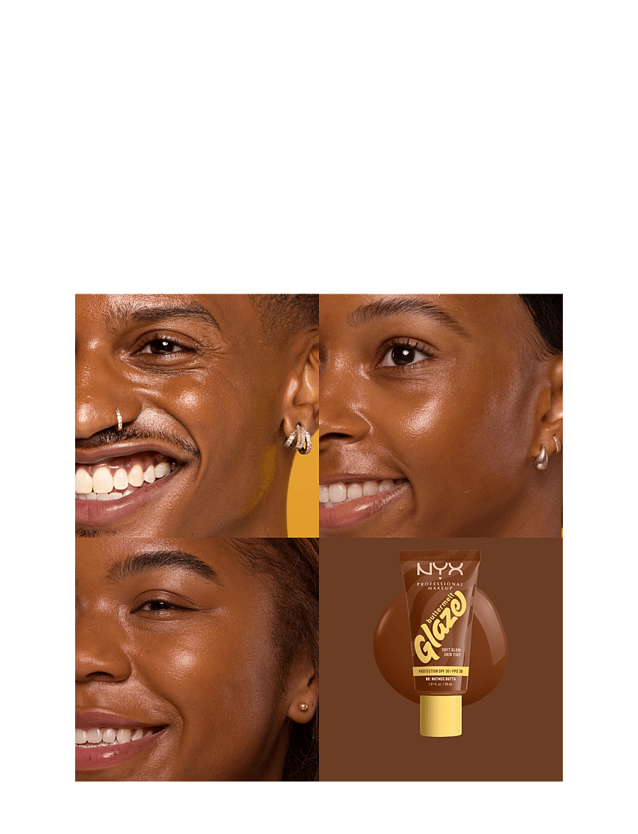 NYX Professional Makeup - NYX Professional Makeup Buttermelt Glaze Skin Tint SPF30 foundation 01 Whipped Butta 30 ml - makeup - nutmeg butta - 1