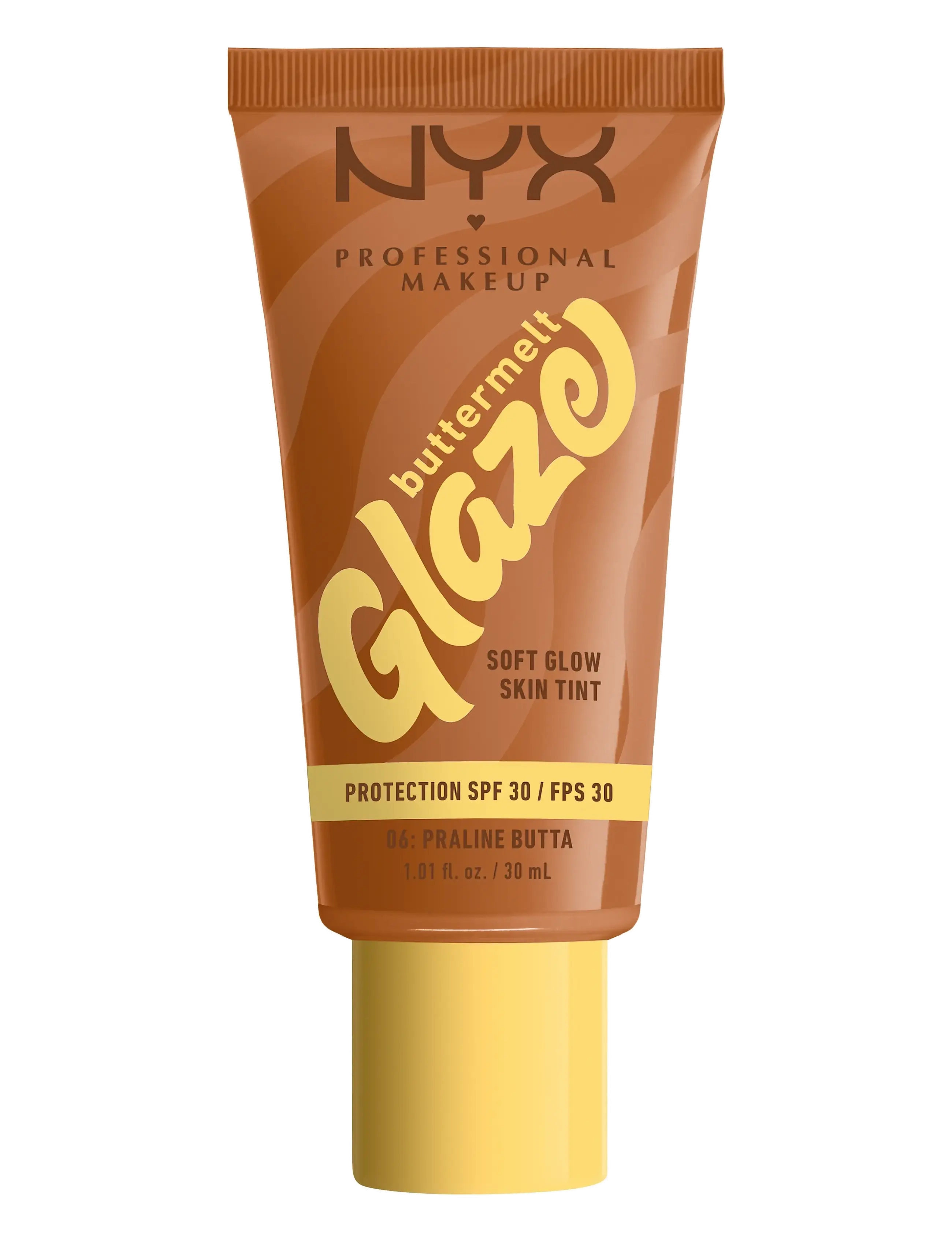 NYX Professional Makeup NYX Professional Makeup Buttermelt Glaze Skin Tint SPF30 foundation 04 Almond Butta 30 ml - NYX PROFESSIONAL MAKEUP - PRALINE BUTTA / brown