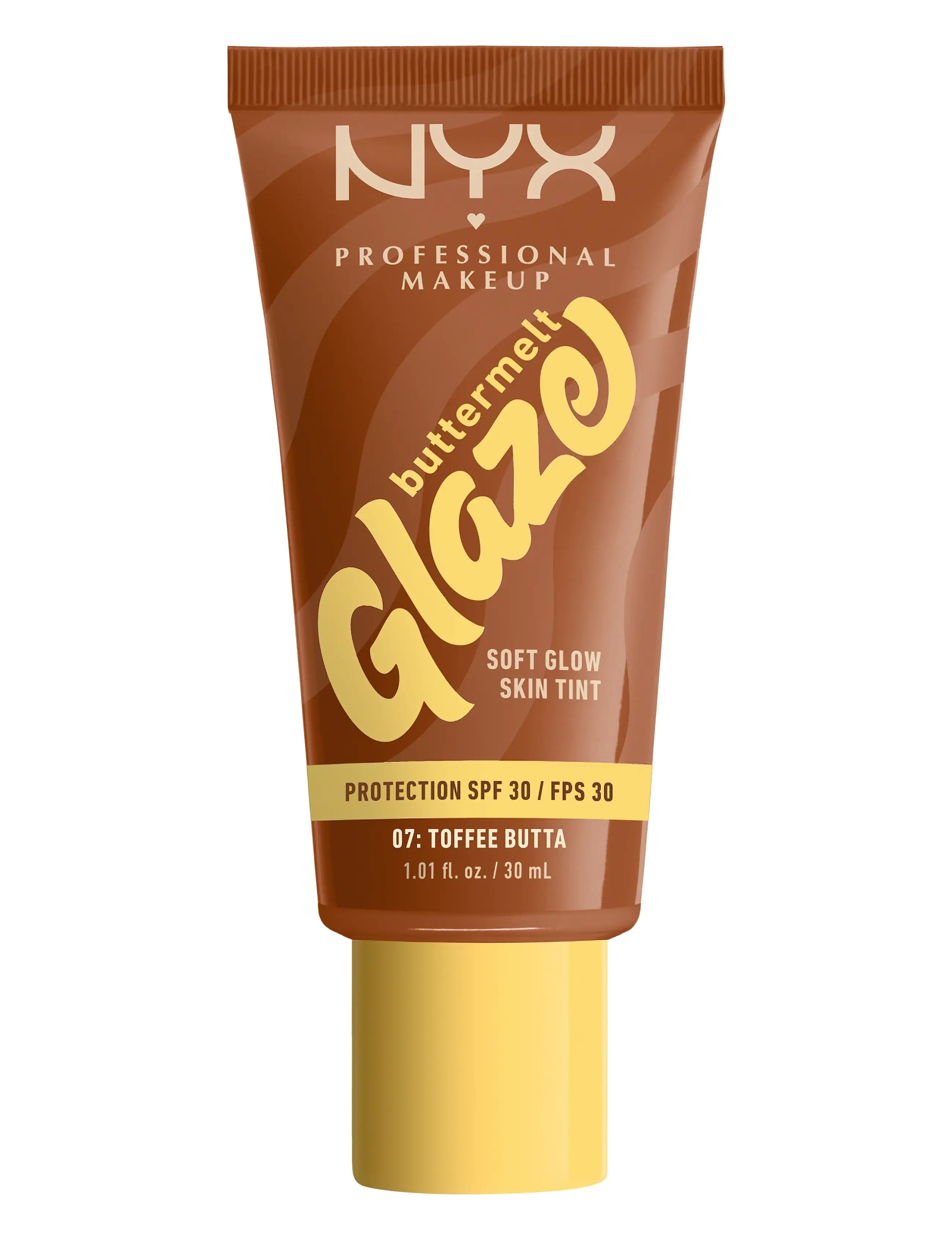 NYX Professional Makeup NYX Professional Makeup Buttermelt Glaze Skin Tint SPF30 foundation 08 Nutmeg Butta 30 ml - Ansigt - TOFFEE BUTTA / brown