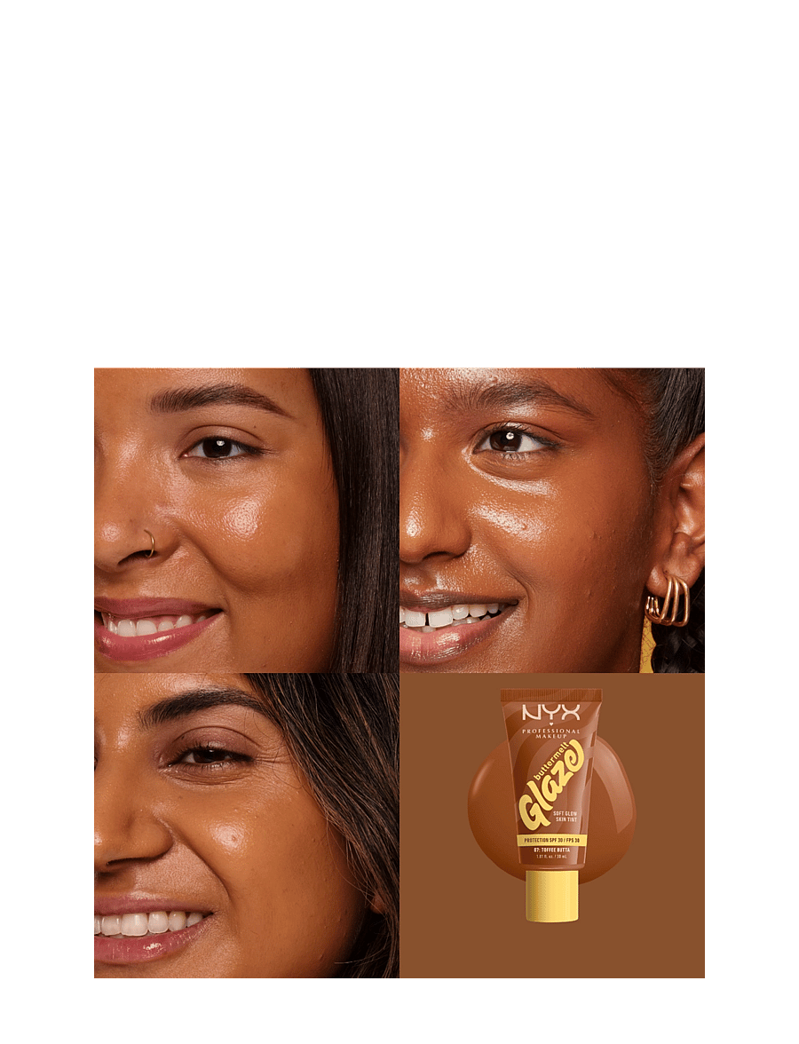 NYX Professional Makeup - NYX Professional Makeup Buttermelt Glaze Skin Tint SPF30 foundation 01 Whipped Butta 30 ml - makeup - toffee butta - 1