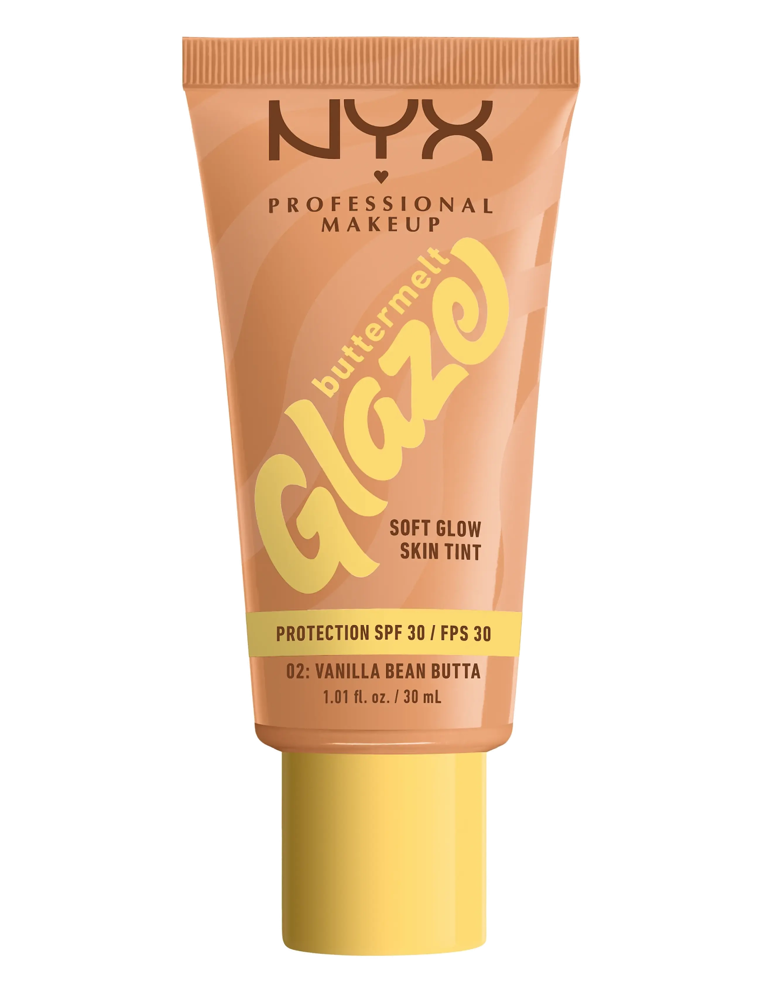 NYX Professional Makeup NYX Professional Makeup Buttermelt Glaze Skin Tint SPF30 foundation 04 Almond Butta 30 ml - NYX PROFESSIONAL MAKEUP - VANILLA BEAN BUTTA / clear