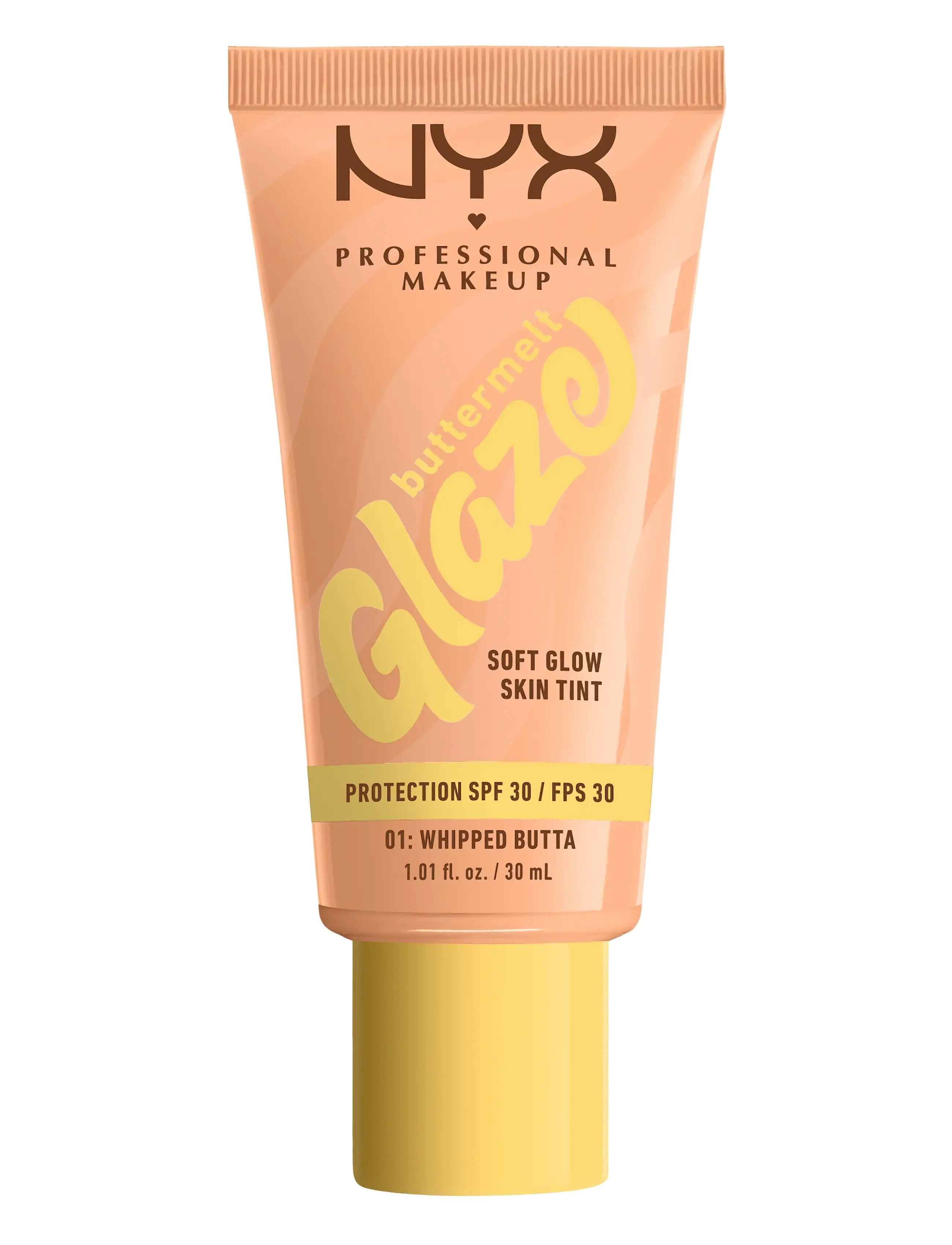 NYX Professional Makeup NYX Professional Makeup Buttermelt Glaze Skin Tint SPF30 foundation 07 Toffee Butta 30 ml - NYX Professional Makeup - WHIPPED BUTTA / natural