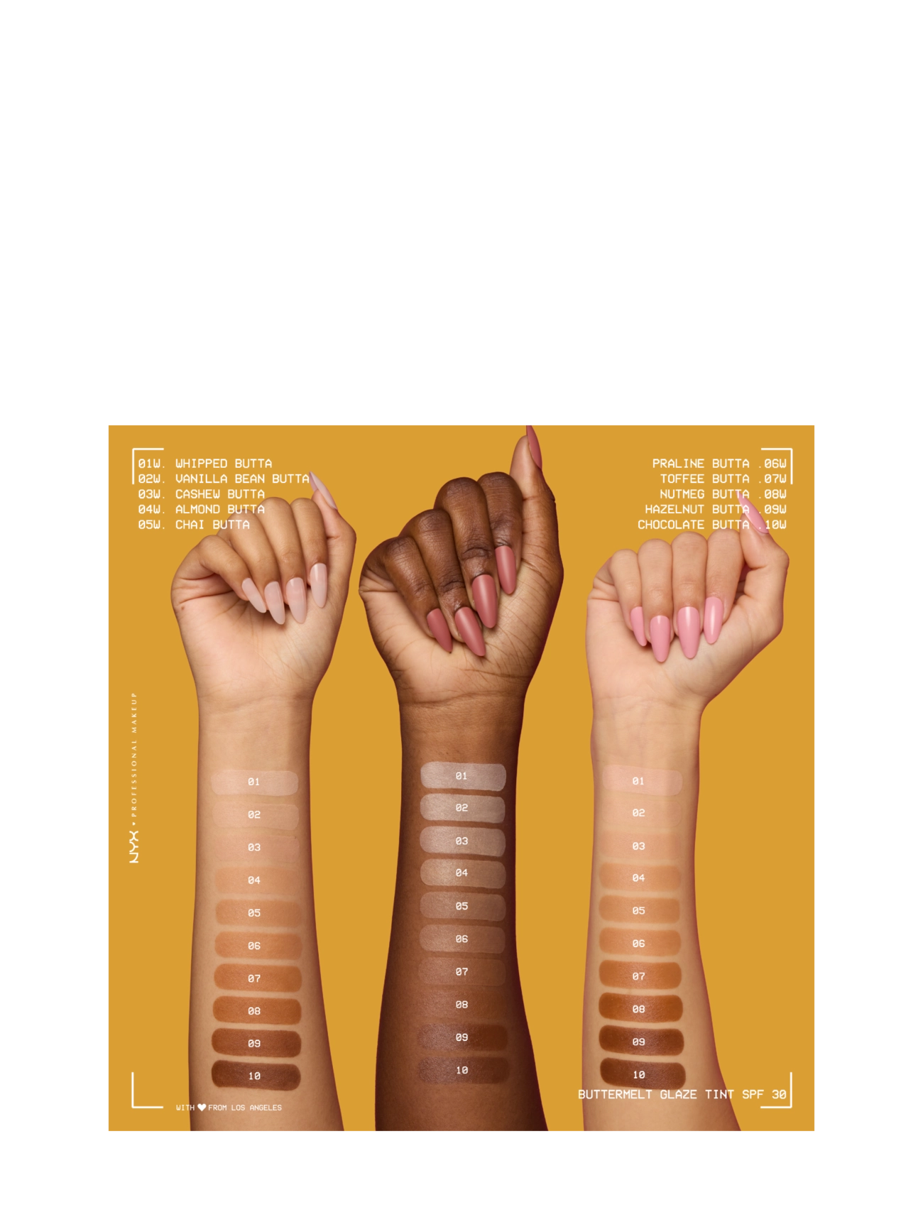 NYX Professional Makeup - NYX Professional Makeup Buttermelt Glaze Skin Tint SPF30 foundation 08 Nutmeg Butta 30 ml - makeup - whipped butta - 3