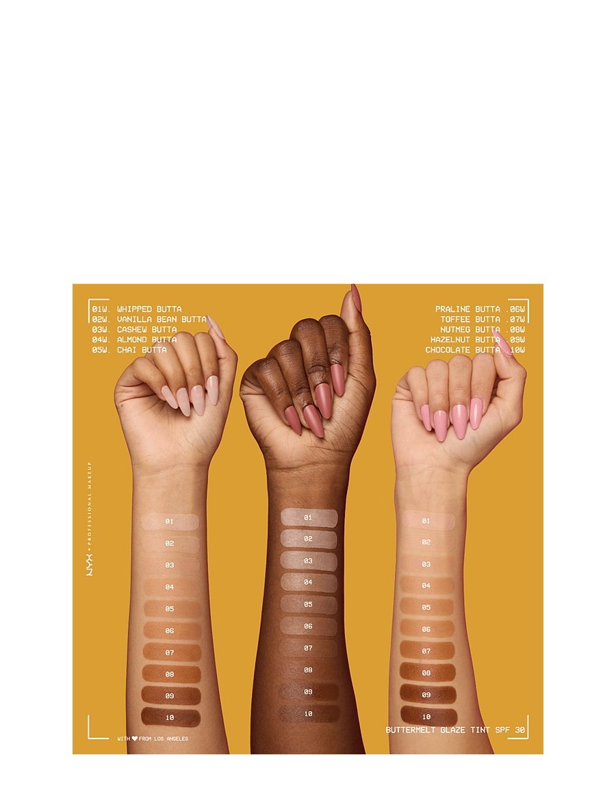 NYX Professional Makeup - NYX Professional Makeup Buttermelt Glaze Skin Tint SPF30 foundation 01 Whipped Butta 30 ml - makeup - whipped butta - 3
