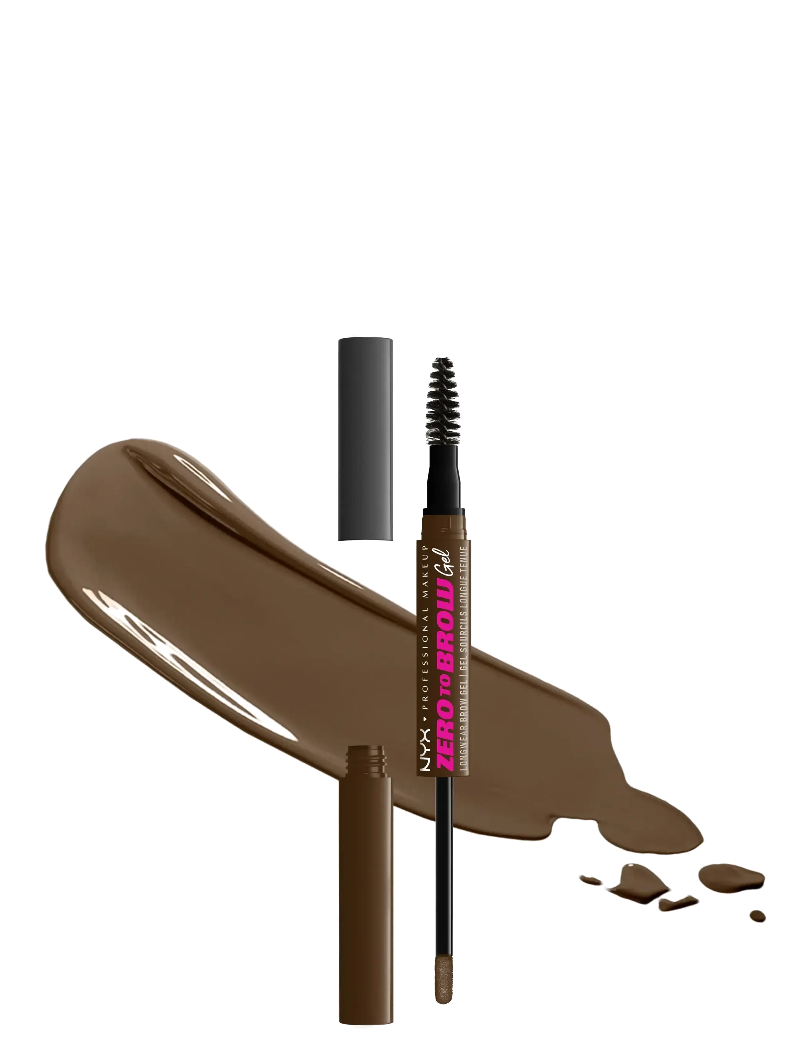 NYX Professional Makeup - NYX Professional Makeup Zero To Brow Longwear Brow Gel 06 Chocolate 2 ml - chocolate - 1
