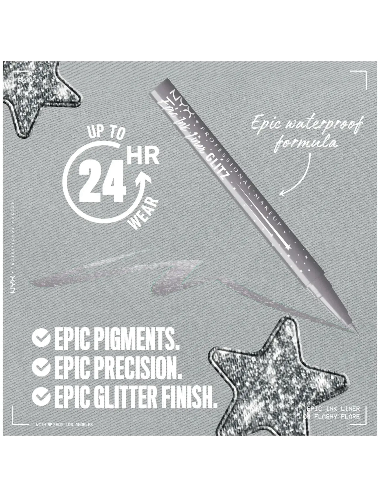 NYX Professional Makeup - NYX Professional Makeup Epic Ink Liner Glitz Waterproof 04 Flashy Flare 0,01 g - makeup - flashy flare - 3