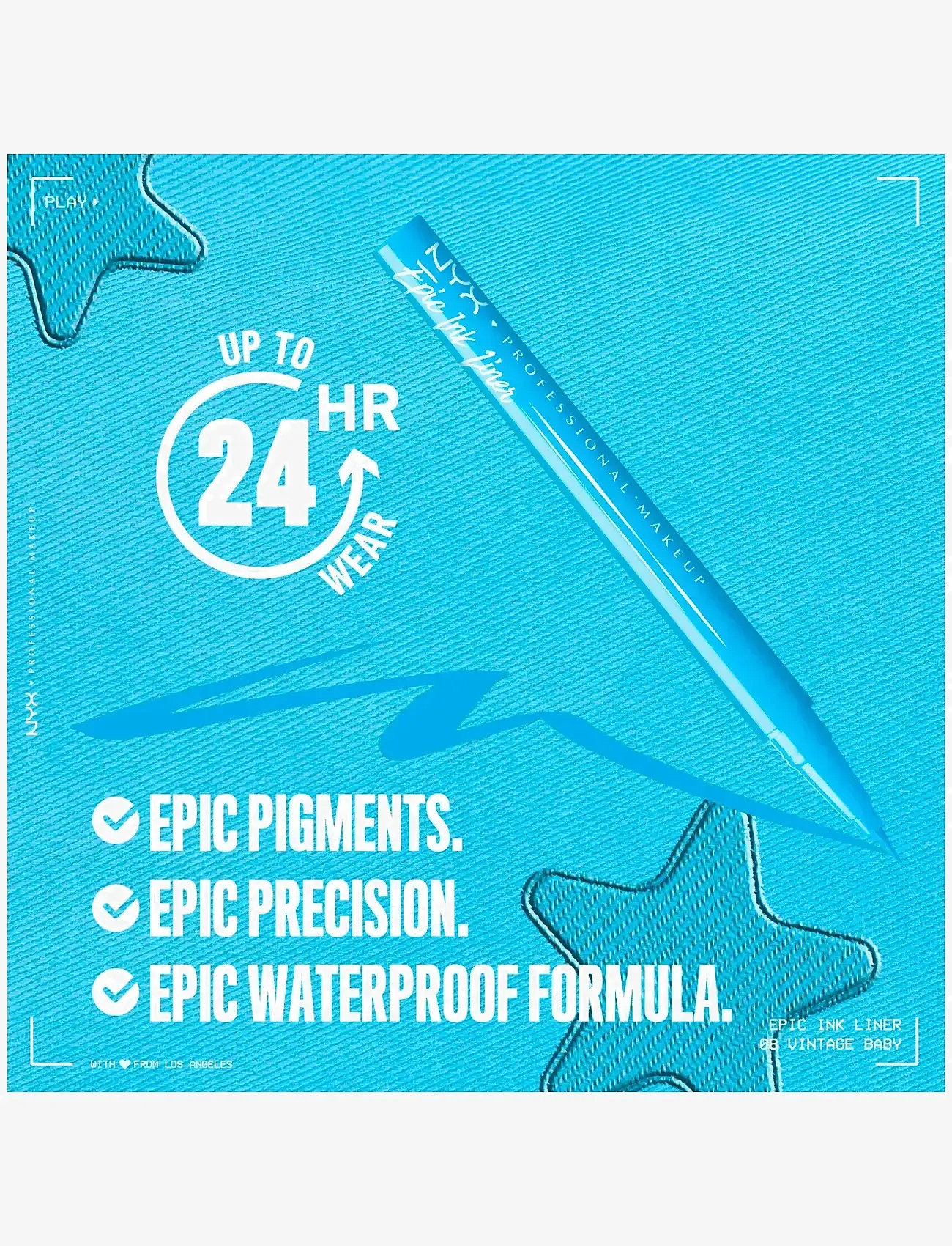 NYX Professional Makeup - NYX Professional Makeup Epic Ink Liner Waterproof 08 Vintage Baby 0,01 g - smink - vintage baby - 3