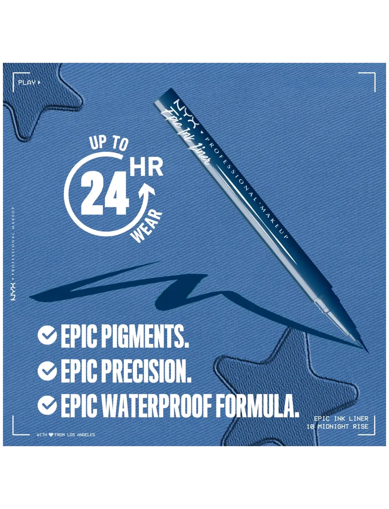 NYX Professional Makeup - NYX Professional Makeup Epic Ink Liner Waterproof 10 Midnight Rise 0,01 g - makeup - midnight rise - 3