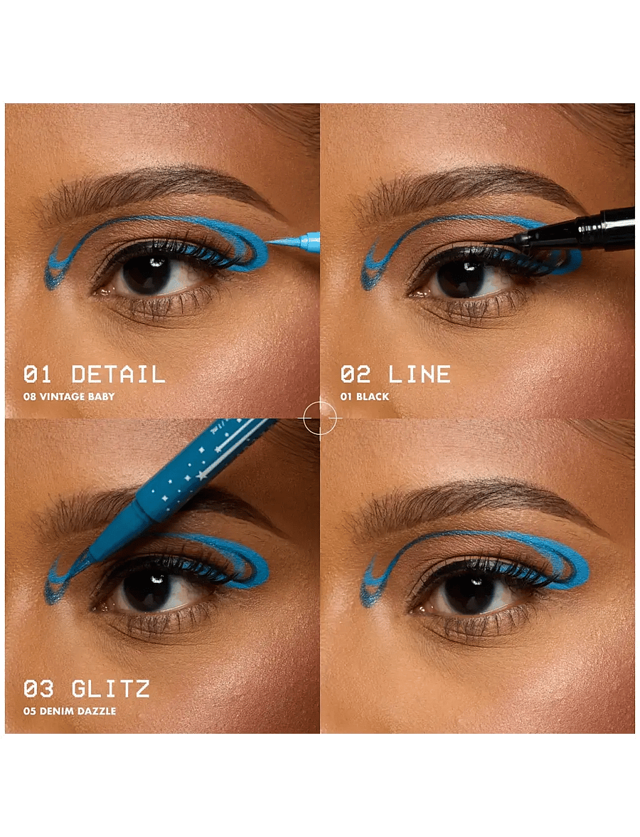 NYX Professional Makeup - NYX Professional Makeup Epic Ink Liner Glitz Waterproof 01 Tapered Twinkle 0,01 g - smink - tapered twinkle - 4