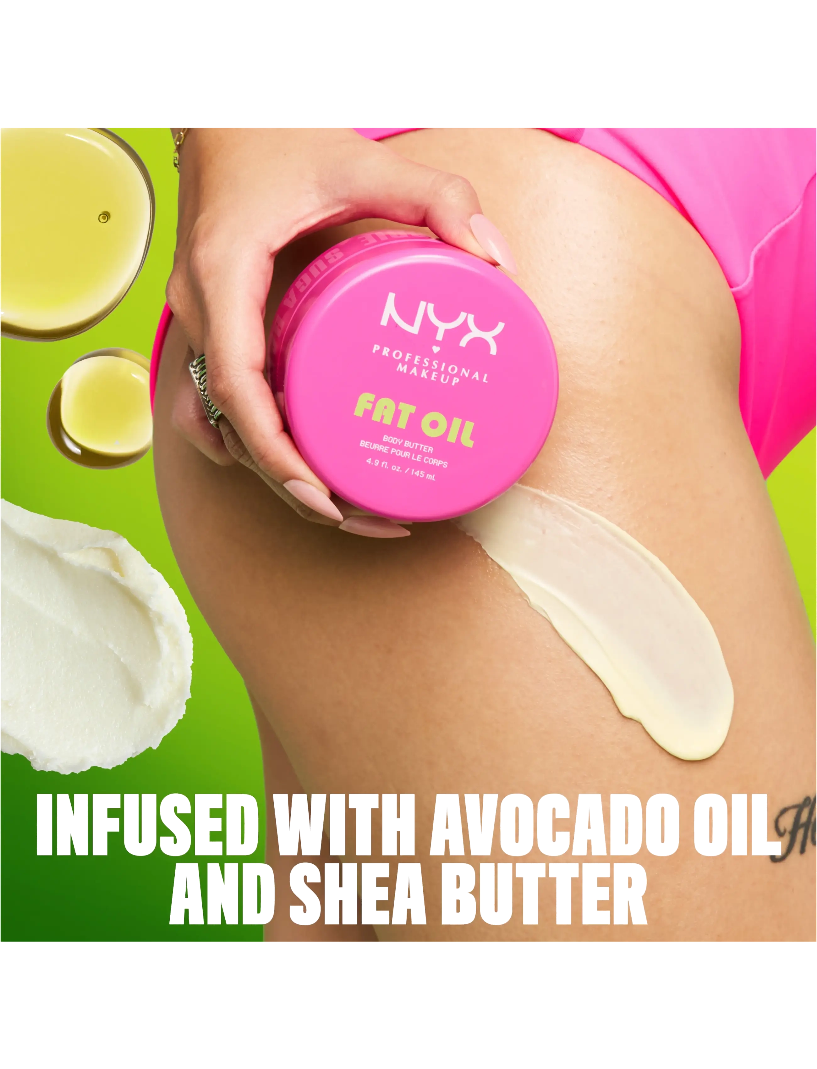 NYX Professional Makeup - NYX Professional Makeup Fat Oil Body Butter Suga Baddie 150 ml - kreemid - transparent - 5