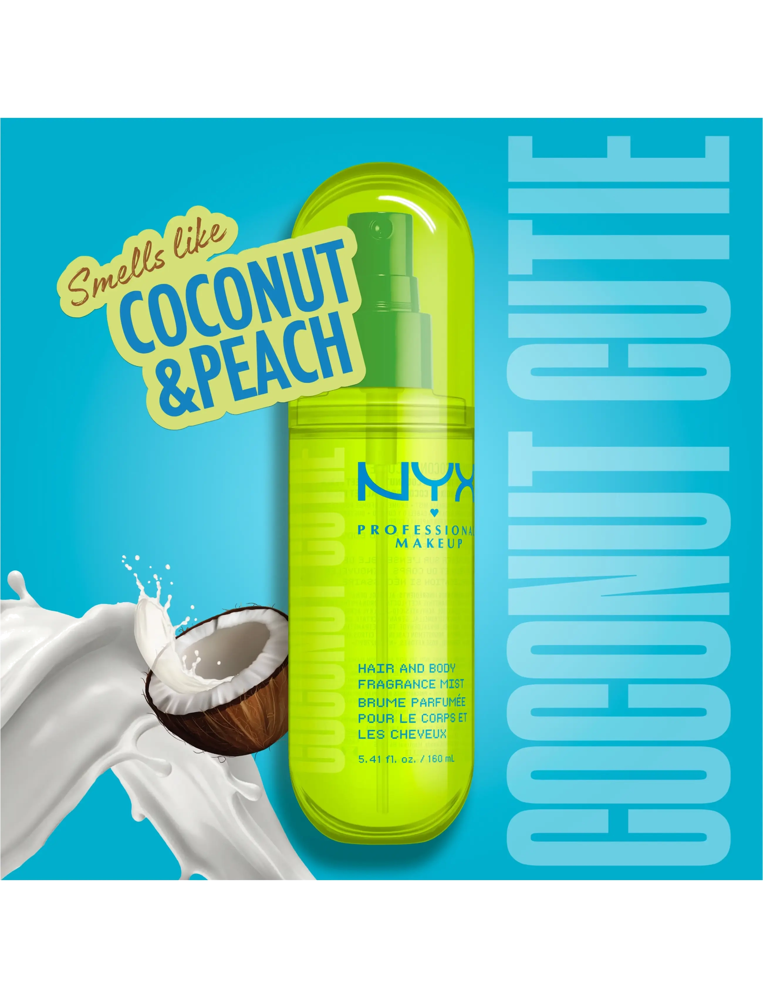 NYX Professional Makeup - NYX Professional Makeup Fat Oil Body Fragrance Mist - parfumer - coconut cutie - 2
