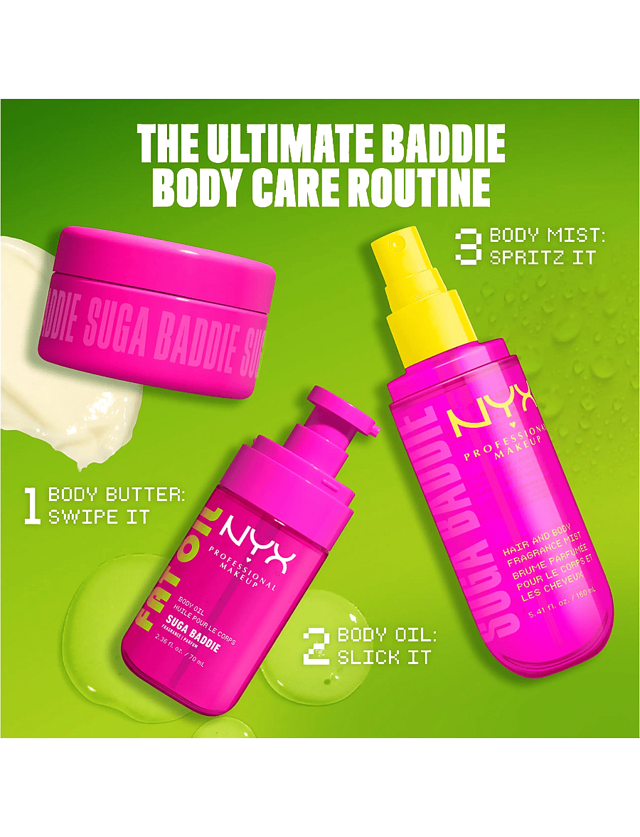 NYX Professional Makeup - NYX Professional Makeup Fat Oil Body Fragrance Mist - suga baddie - 5
