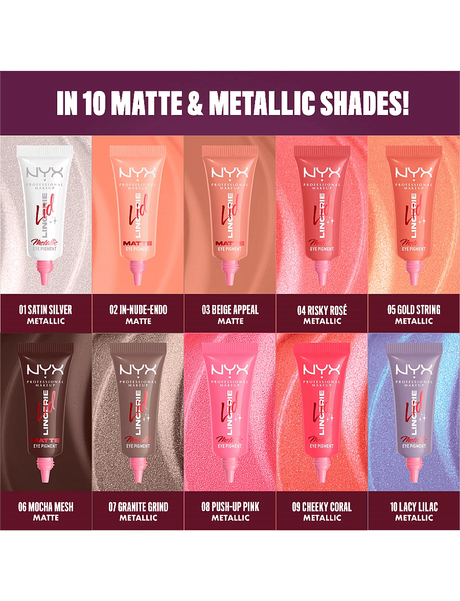NYX Professional Makeup - NYX Professional Makeup Lid Lingerie Liquid Eyeshadow - makeup - beige appeal - 4