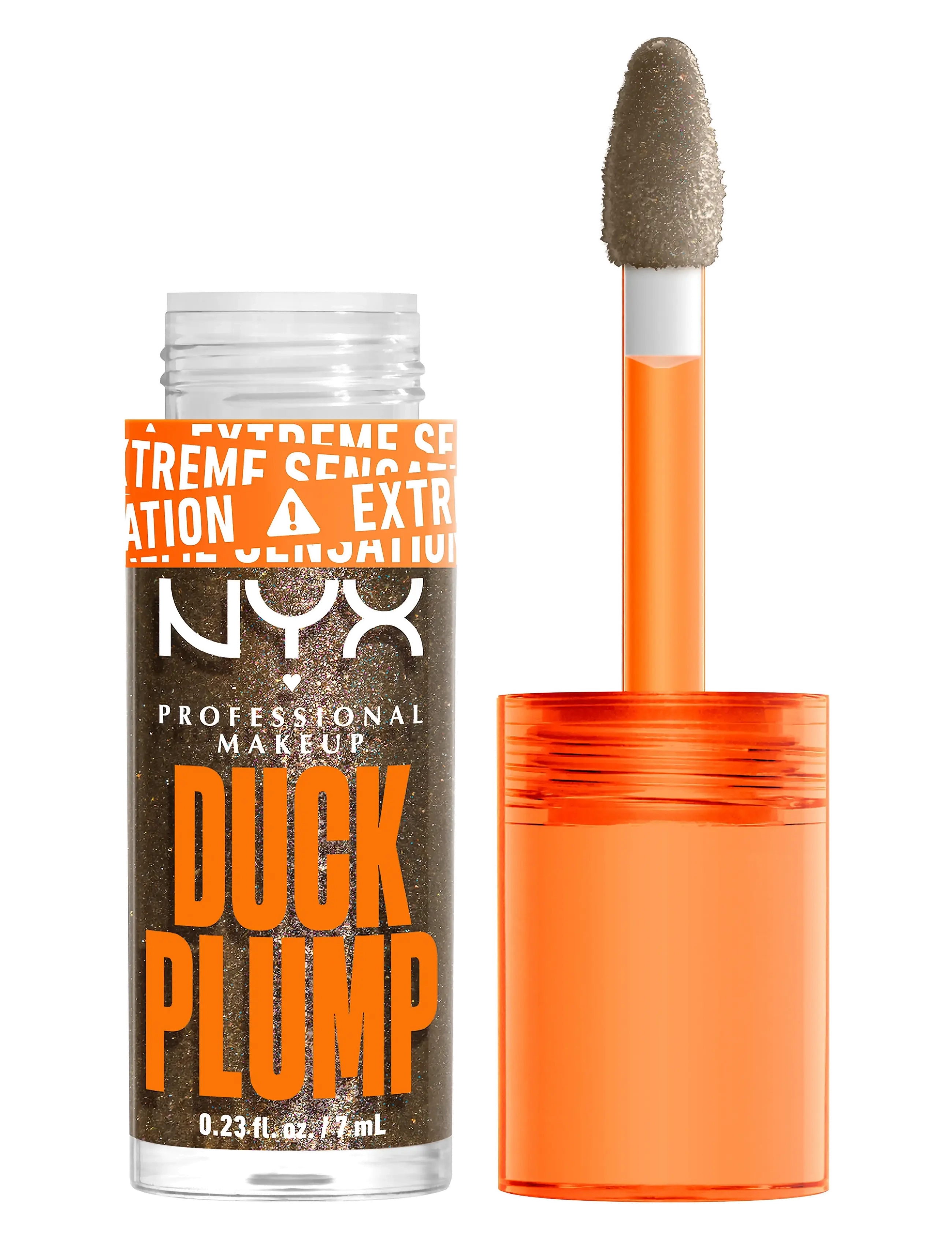 NYX Professional Makeup NYX Professional Makeup Duck Plump Trickz lip lacquer 21 Onyx - Pected 7 ml - Makeup - ONYX - PECTED / gold