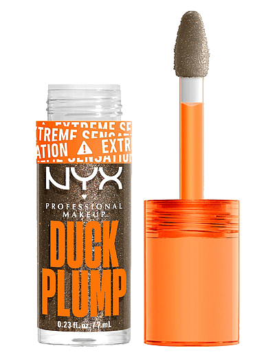 NYX Professional Makeup NYX Professional Makeup Duck Plump Trickz lip lacquer 21 Onyx - Pected 7 ml - Smink - ONYX - PECTED / gold