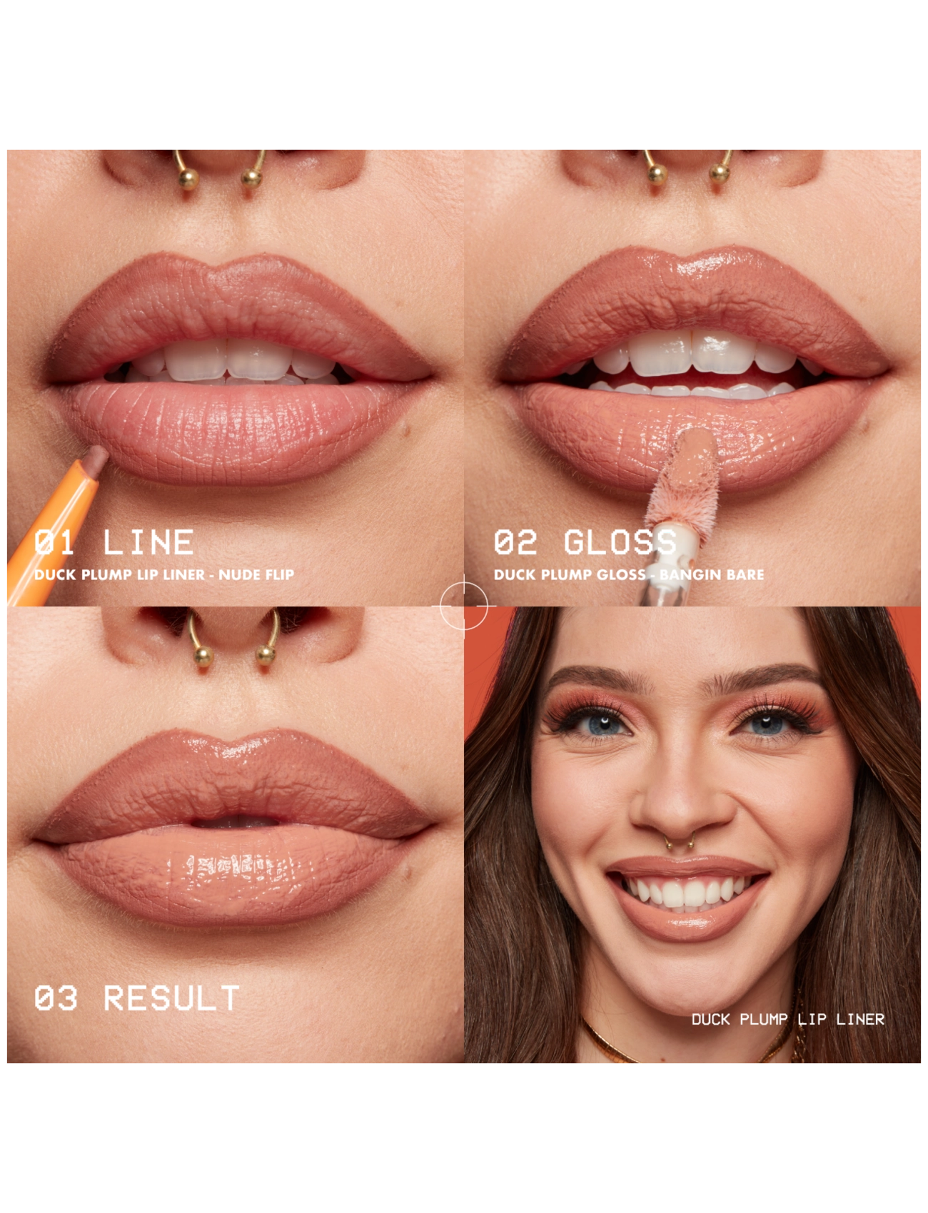 NYX Professional Makeup - NYX Professional Makeup Duck Plump Lip Liner läppenna 10 Syrnge Siena 0,33 g - makeup - beige boost - 4