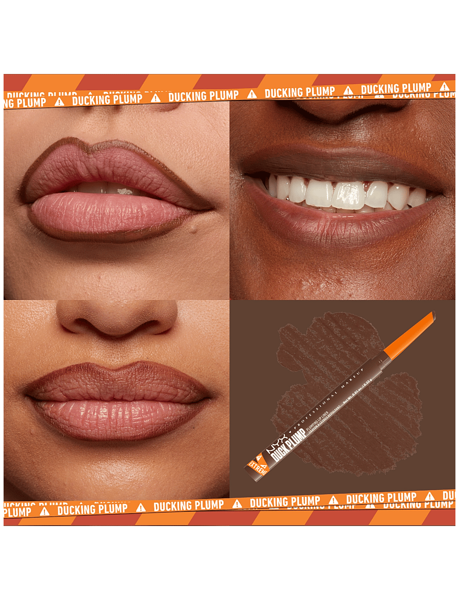 NYX Professional Makeup - NYX Professional Makeup Duck Plump Lip Liner läppenna 06 Nude Flip 0,33 g - makeup - syrnge siena - 1