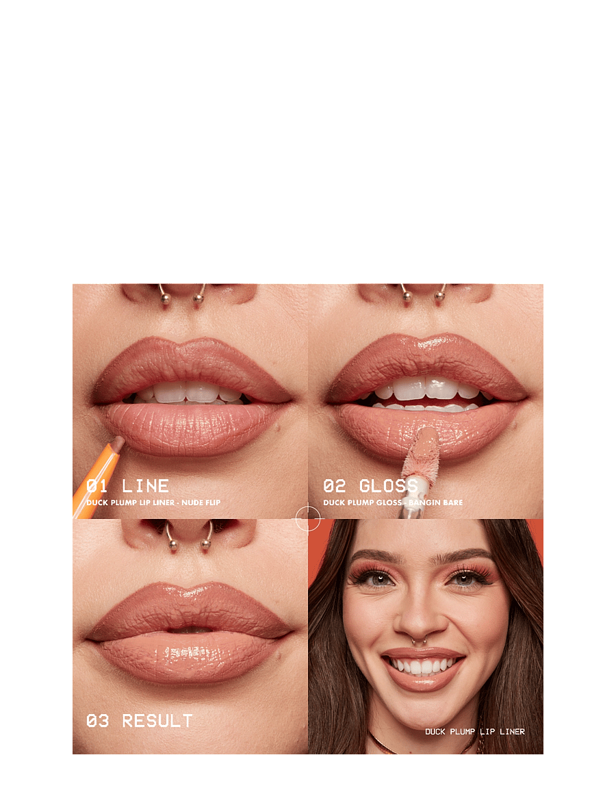 NYX Professional Makeup - NYX Professional Makeup Duck Plump Lip Liner läppenna 06 Nude Flip 0,33 g - makeup - tch up taupe - 4