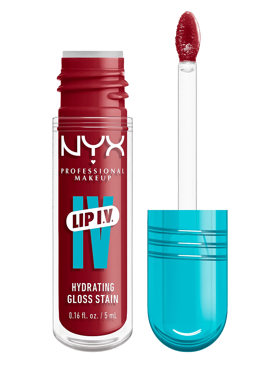 NYX Professional Makeup - NYX Professional Makeup Lip I.V. Hydrating Gloss Stain läppglans 11 Redy-Y.Set. Wet! 5 ml - makeup - berry thirsty - 0