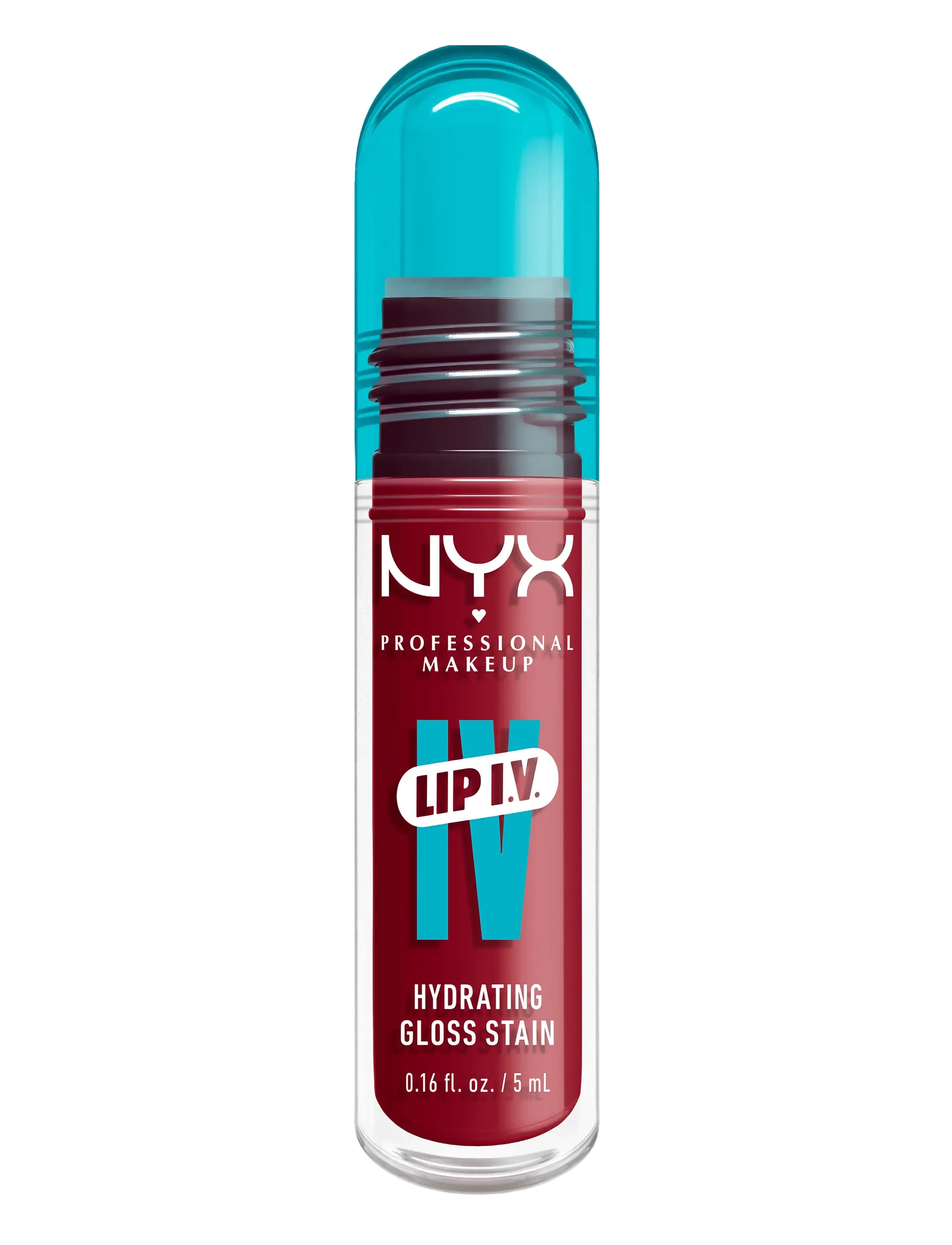 NYX Professional Makeup - NYX Professional Makeup Lip I.V. Hydrating Gloss Stain läppglans 01 Caramel Drip 5 ml - lip stain - berry thirsty - 5