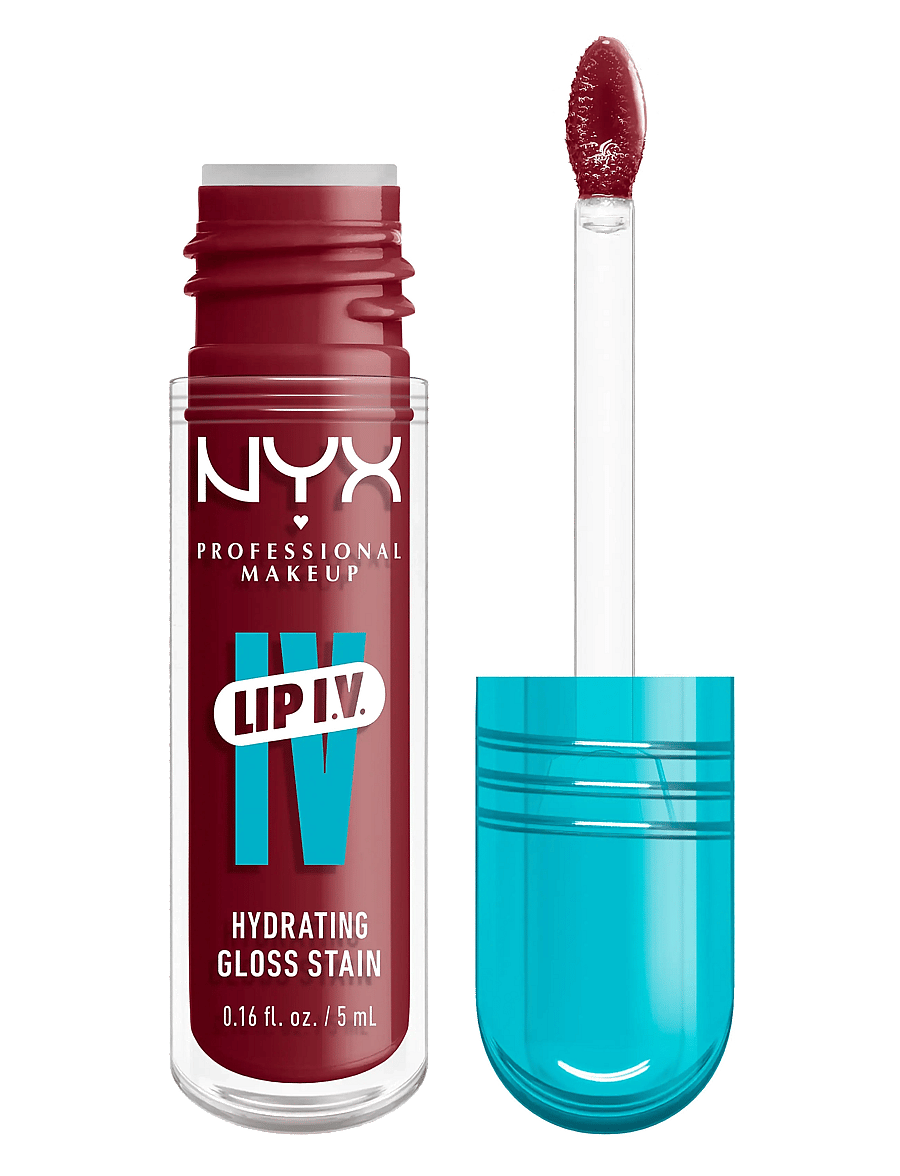 NYX Professional Makeup - NYX Professional Makeup Lip I.V. Hydrating Gloss Stain läppglans 01 Caramel Drip 5 ml - blush rush - 0