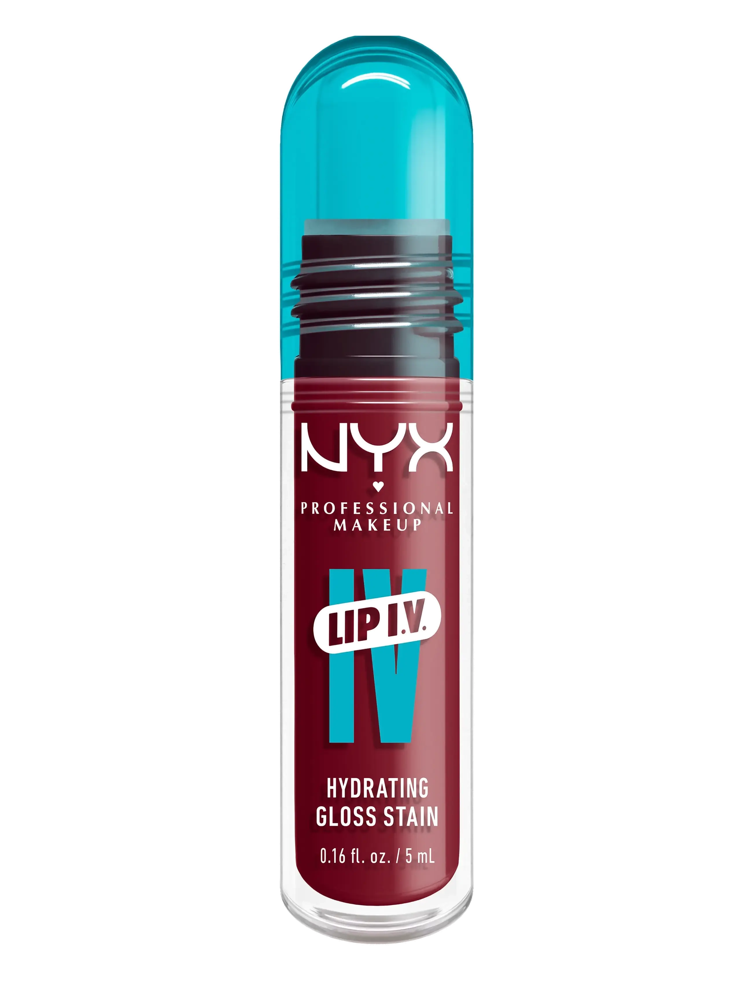 NYX Professional Makeup - NYX Professional Makeup Lip I.V. Hydrating Gloss Stain läppglans 01 Caramel Drip 5 ml - blush rush - 5