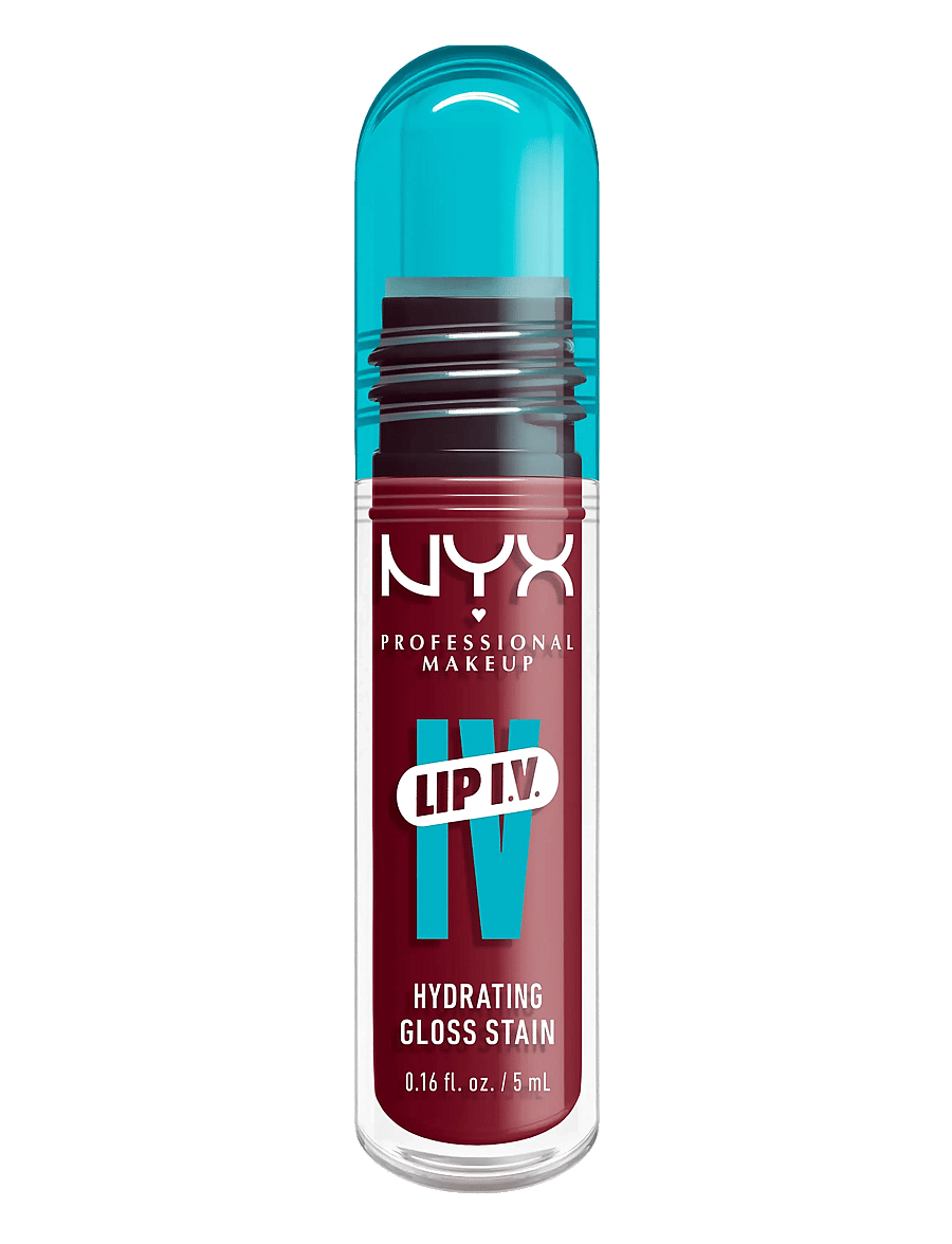 NYX Professional Makeup - NYX Professional Makeup Lip I.V. Hydrating Gloss Stain läppglans 01 Caramel Drip 5 ml - blush rush - 5