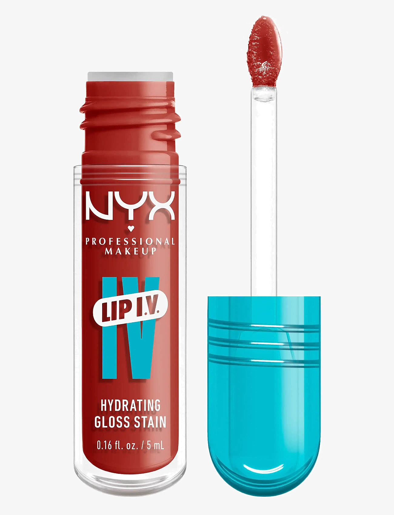 NYX Professional Makeup - NYX Professional Makeup Lip I.V. Hydrating Gloss Stain läppglans 12 Burst That Tang! 5 ml - förðunarvörur - burst that tang! - 0