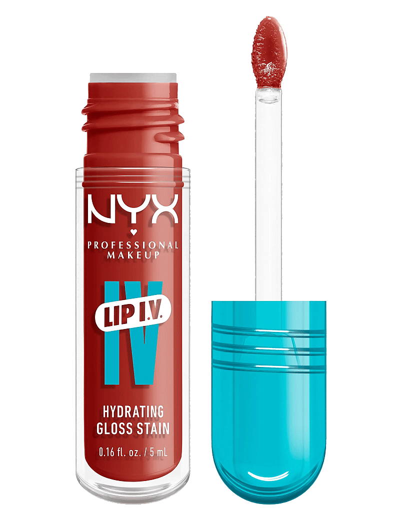 NYX Professional Makeup - NYX Professional Makeup Lip I.V. Hydrating Gloss Stain läppglans 12 Burst That Tang! 5 ml - förðunarvörur - burst that tang! - 0