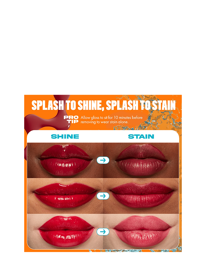 NYX Professional Makeup - NYX Professional Makeup Lip I.V. Hydrating Gloss Stain läppglans 12 Burst That Tang! 5 ml - förðunarvörur - burst that tang! - 2