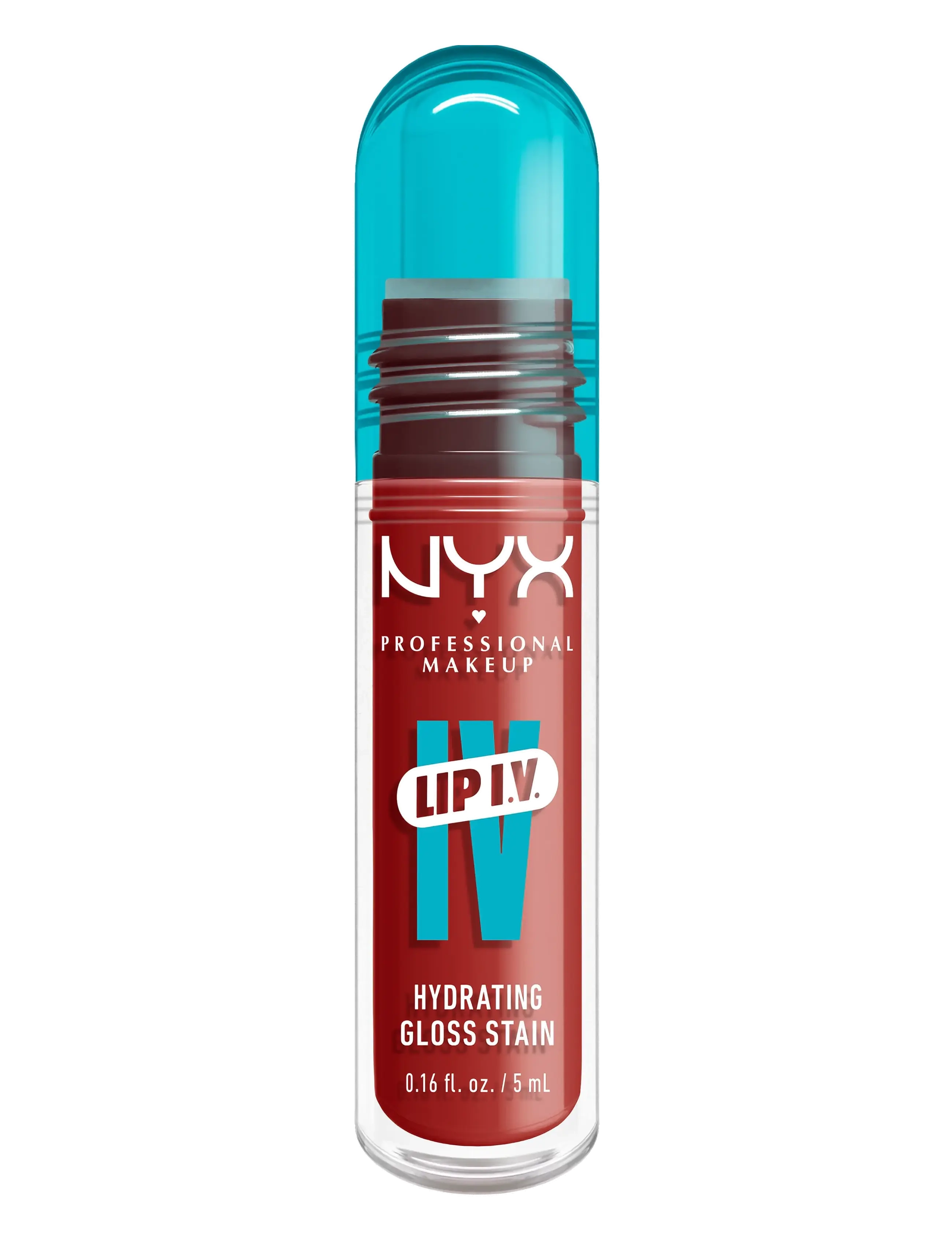 NYX Professional Makeup - NYX Professional Makeup Lip I.V. Hydrating Gloss Stain läppglans 01 Caramel Drip 5 ml - lip stain - burst that tang! - 5