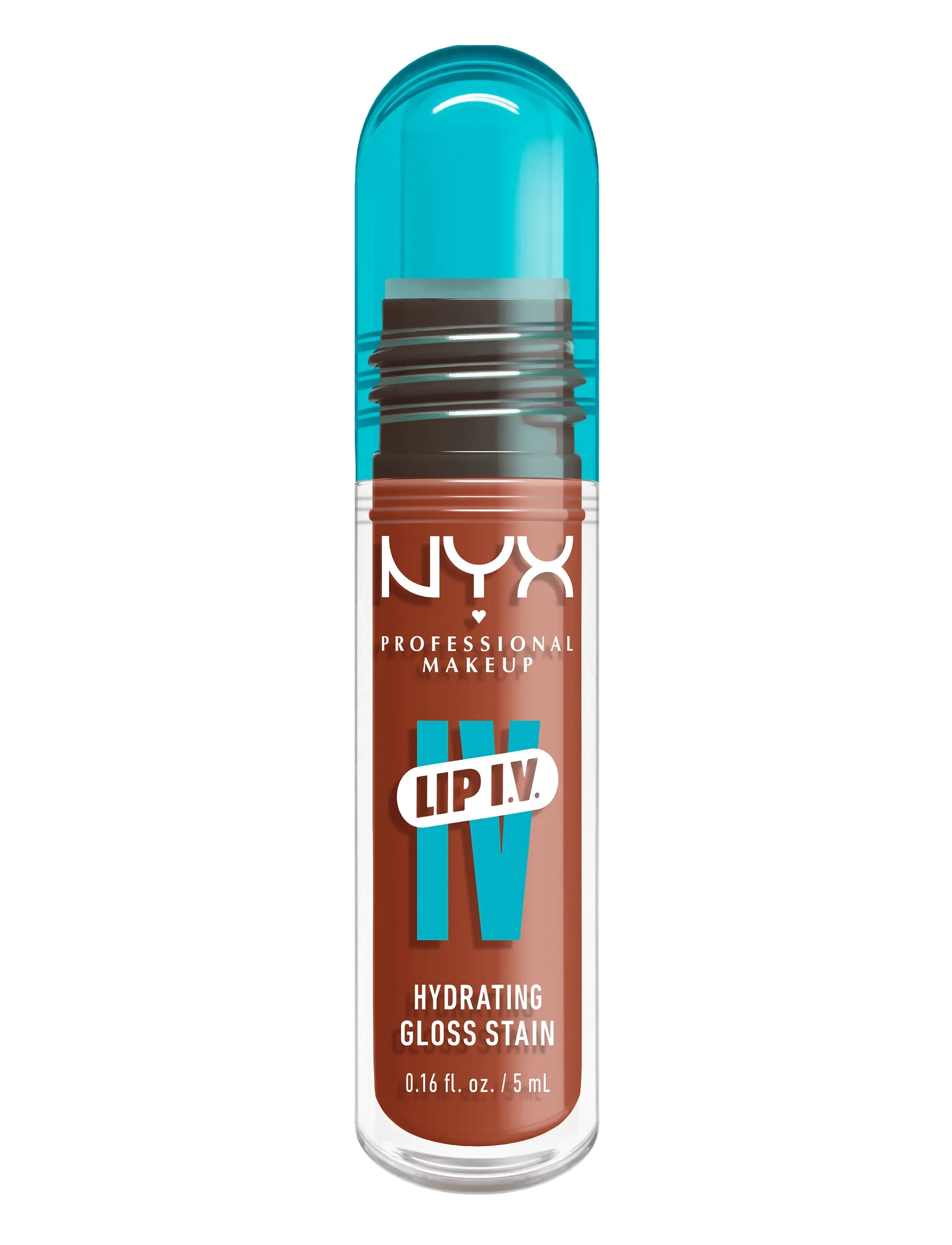 NYX Professional Makeup - NYX Professional Makeup Lip I.V. Hydrating Gloss Stain läppglans 01 Caramel Drip 5 ml - lip stain - caramel drip - 5
