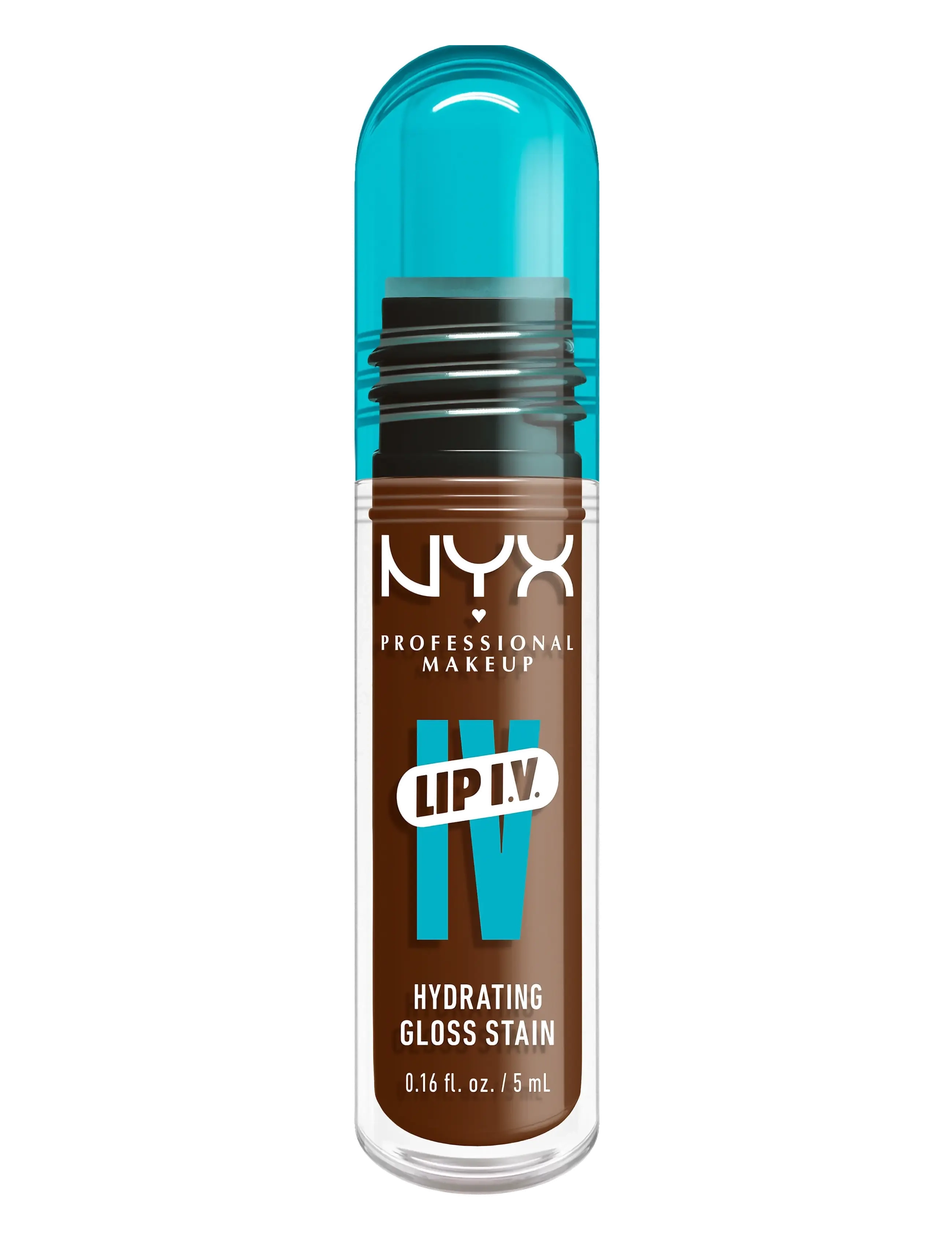 NYX Professional Makeup - NYX Professional Makeup Lip I.V. Hydrating Gloss Stain läppglans 01 Caramel Drip 5 ml - lip stain - cocoa quench! - 5