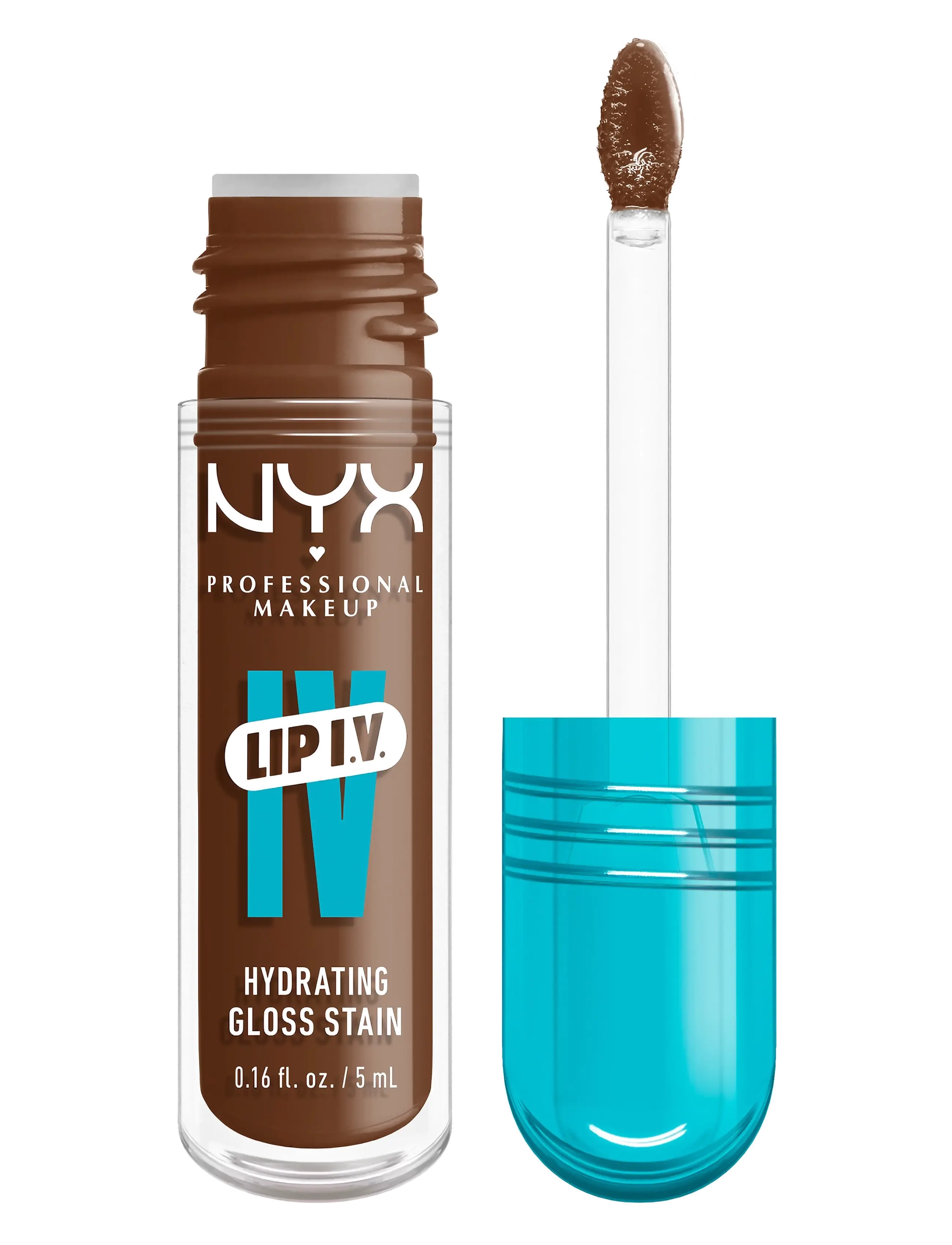 NYX Professional Makeup NYX Professional Makeup Lip I.V. Hydrating Gloss Stain läppglans 01 Caramel Drip 5 ml -  - SPLASH N SPICE / brown