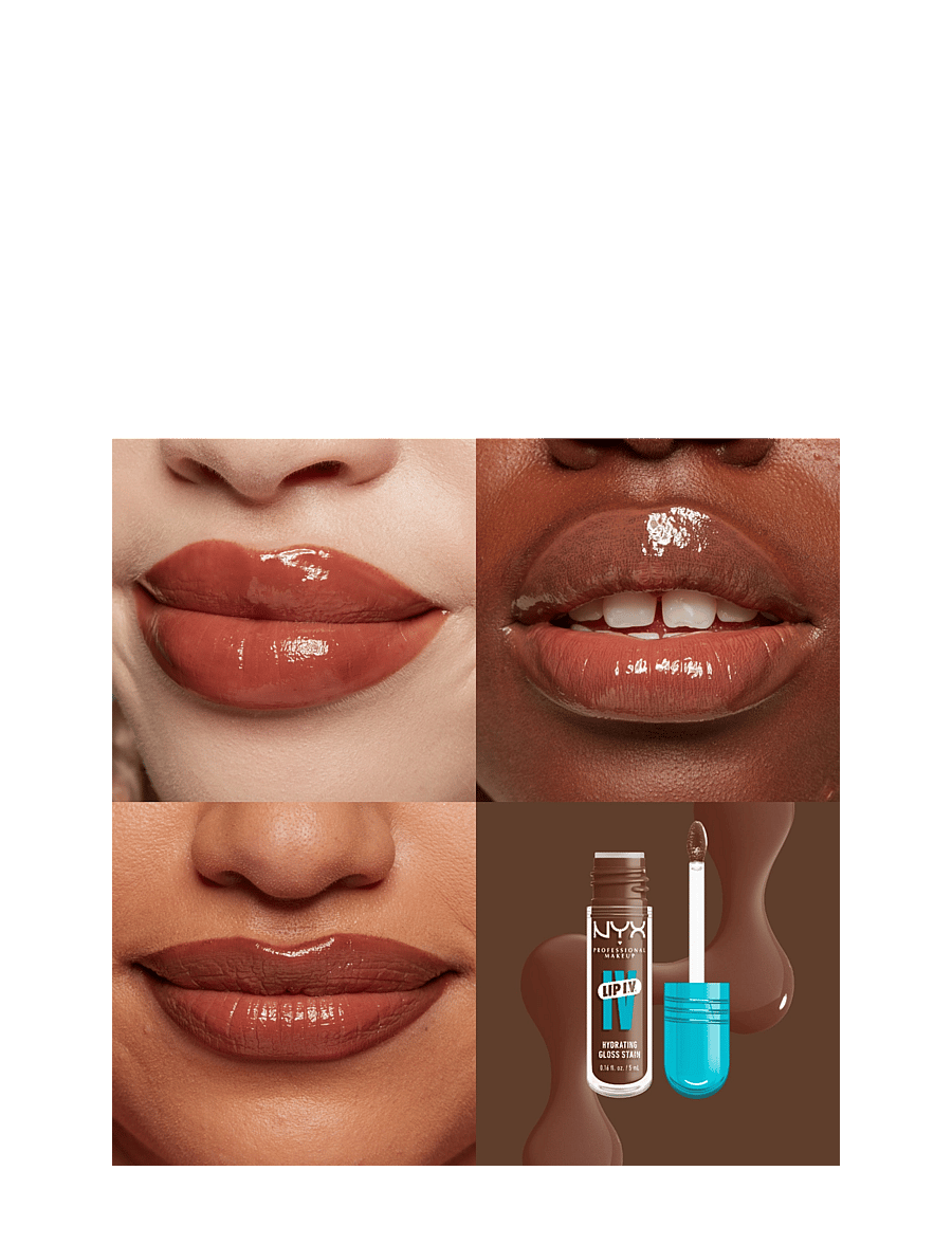 NYX Professional Makeup - NYX Professional Makeup Lip I.V. Hydrating Gloss Stain läppglans 11 Redy-Y.Set. Wet! 5 ml - makeup - splash n spice - 1