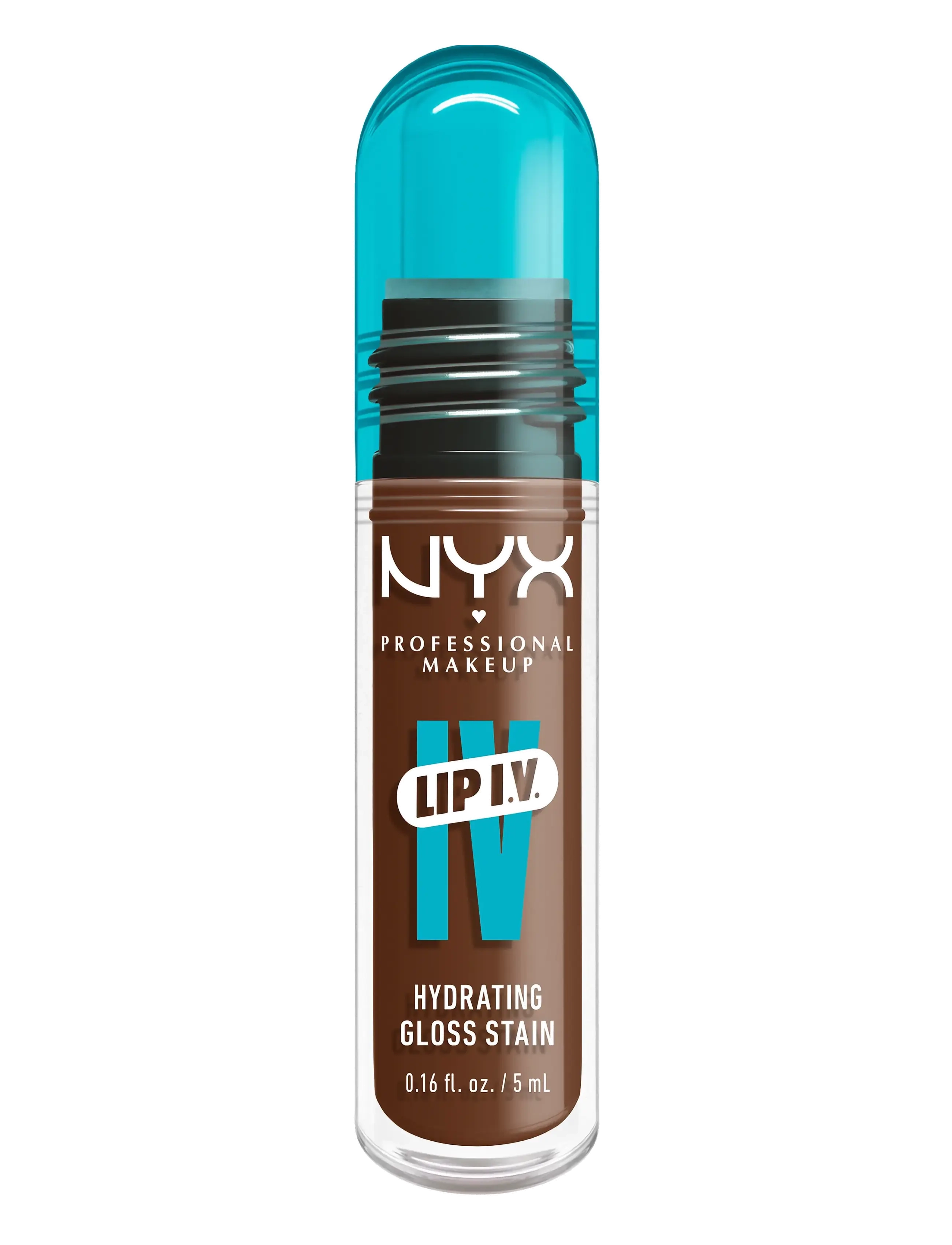NYX Professional Makeup - NYX Professional Makeup Lip I.V. Hydrating Gloss Stain läppglans 01 Caramel Drip 5 ml - lip stain - splash n spice - 5