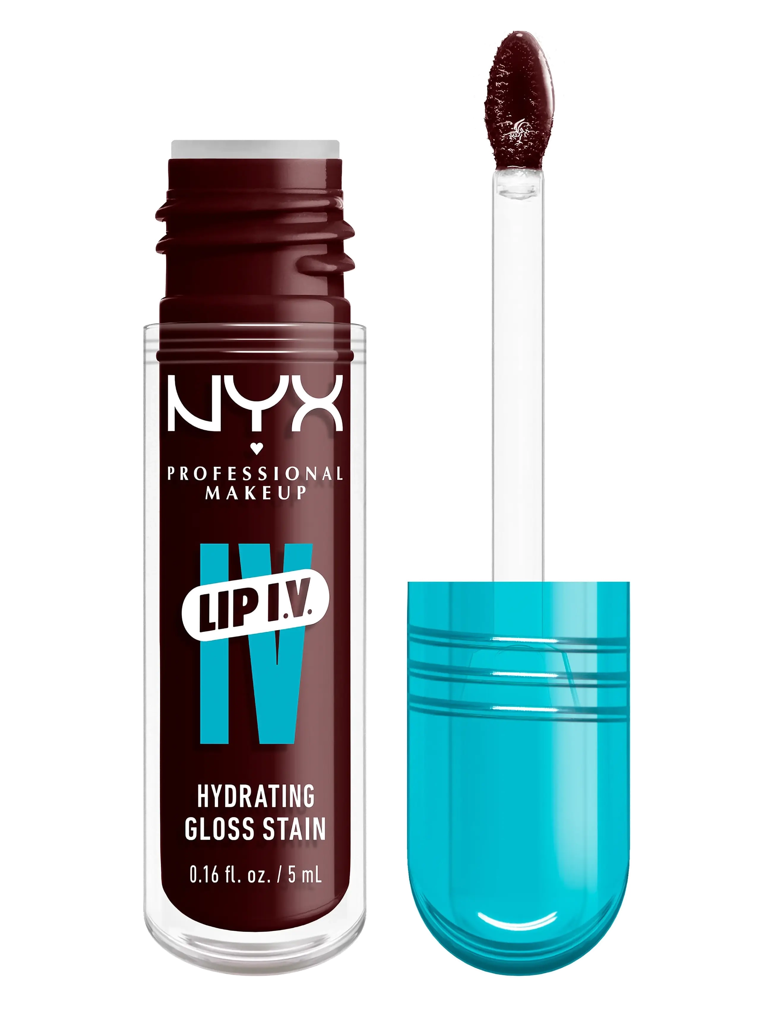 NYX Professional Makeup NYX Professional Makeup Lip I.V. Hydrating Gloss Stain läppglans 15 Water 'Bout Wine? 5 ml - Smink - WATER 'BOUT WINE? / clear