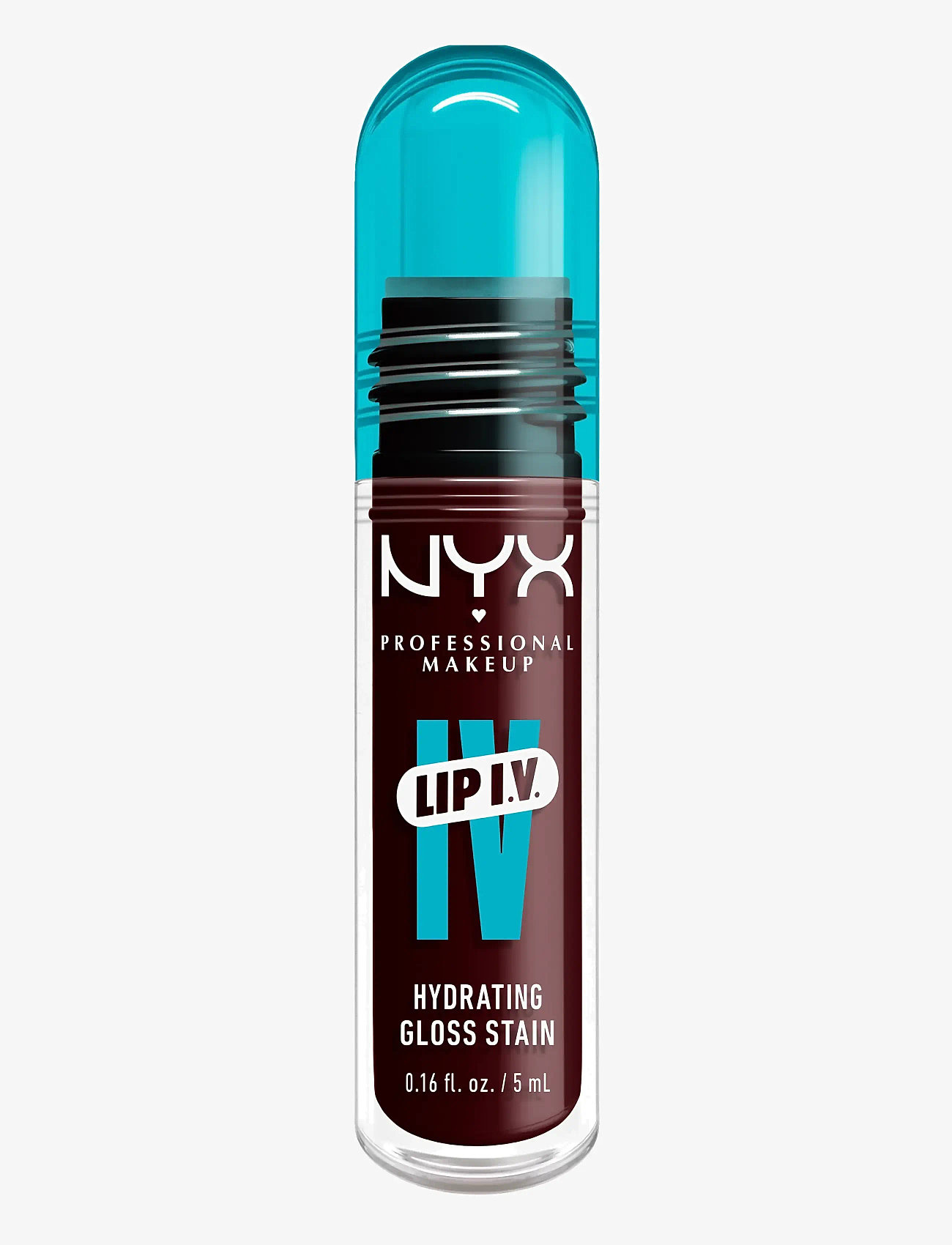 NYX Professional Makeup - NYX Professional Makeup Lip I.V. Hydrating Gloss Stain läppglans 07 Bubblegum Burst 5 ml - smink - water 'bout wine? - 5