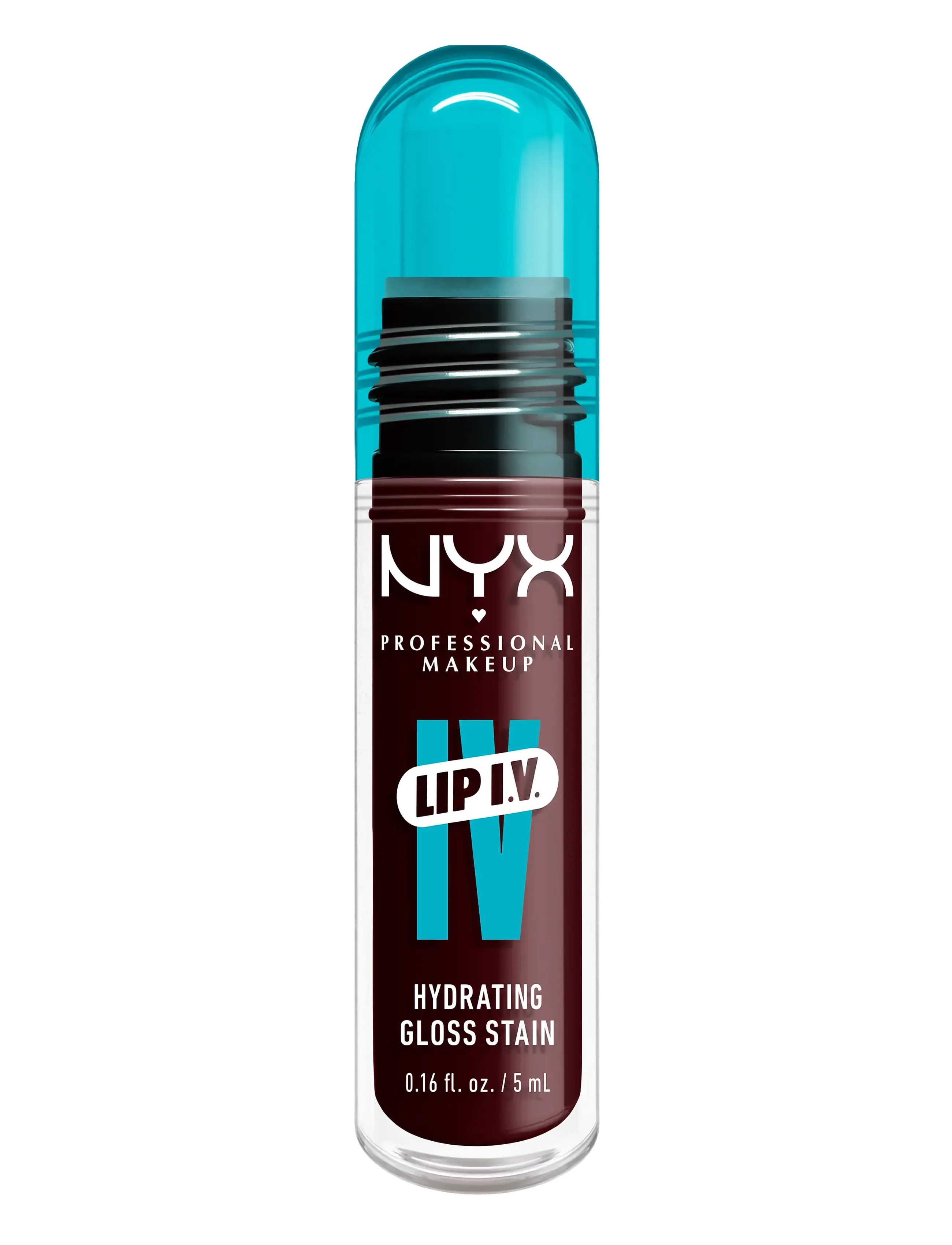 NYX Professional Makeup - NYX Professional Makeup Lip I.V. Hydrating Gloss Stain läppglans 01 Caramel Drip 5 ml - varalitun - water 'bout wine? - 5