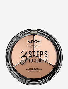 3 STEPS TO SCULPT FACE SCULPTING PALETTE, NYX Professional Makeup