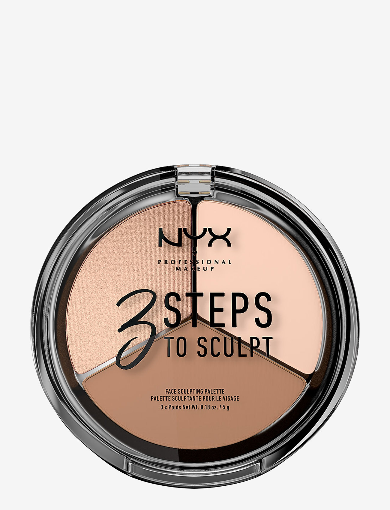 NYX Professional Makeup - 3 STEPS TO SCULPT FACE SCULPTING PALETTE - contouring - fair - 0