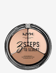 NYX Professional Makeup - 3 STEPS TO SCULPT FACE SCULPTING PALETTE - contouring - fair - 0