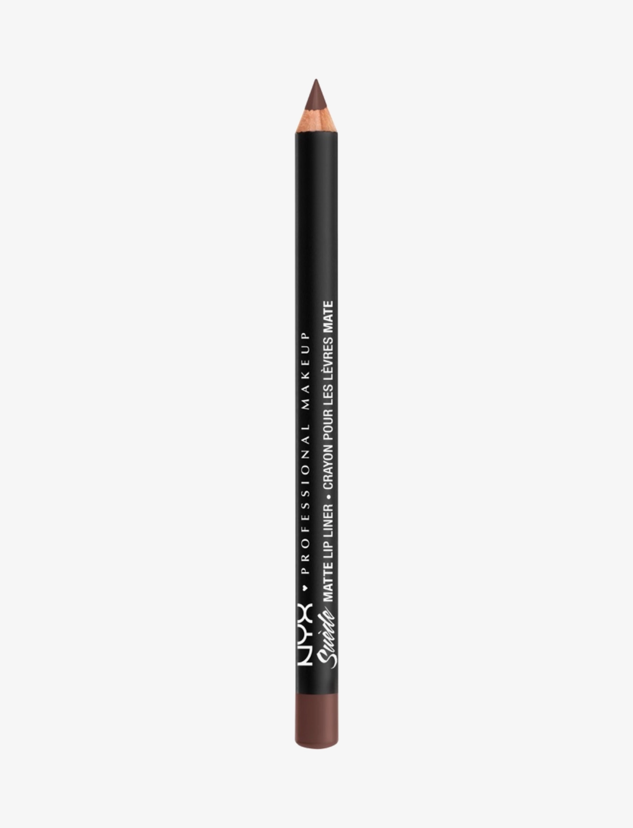 NYX Professional Makeup Suede Matte Lip Liner, Læbepomade, Brun, Str: 3.8 G