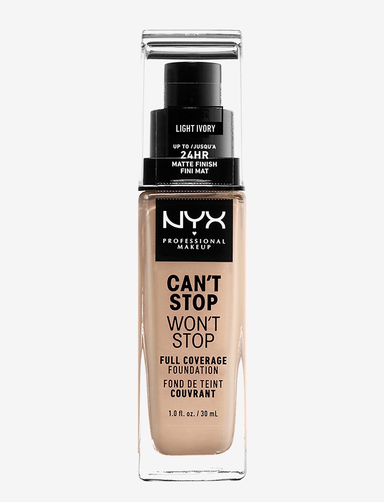 NYX Professional Makeup - Can't Stop Won't Stop Foundation - foundation - light ivory - 0